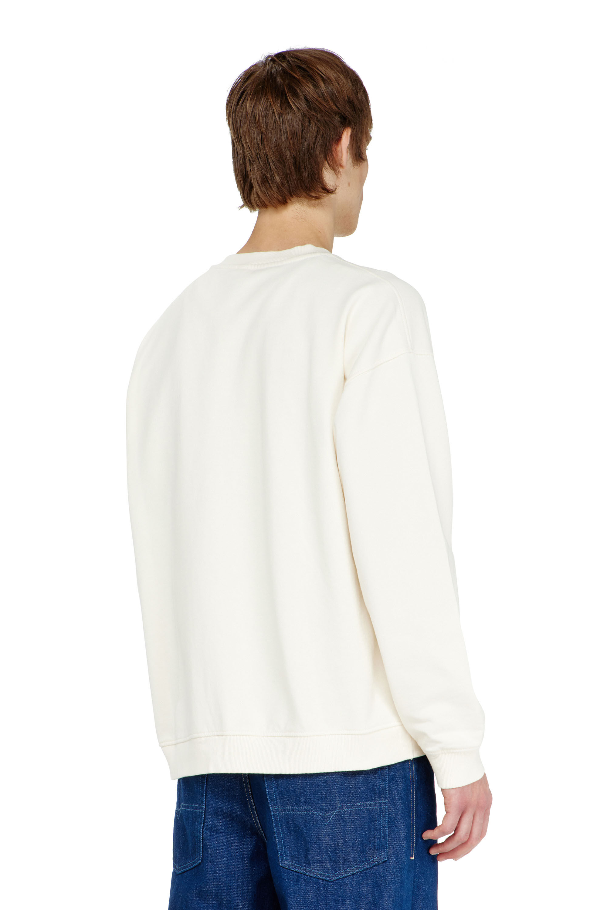 Diesel - S-BOXT-N5, Man's Cotton sweatshirt with flocked Oval D in null - 4