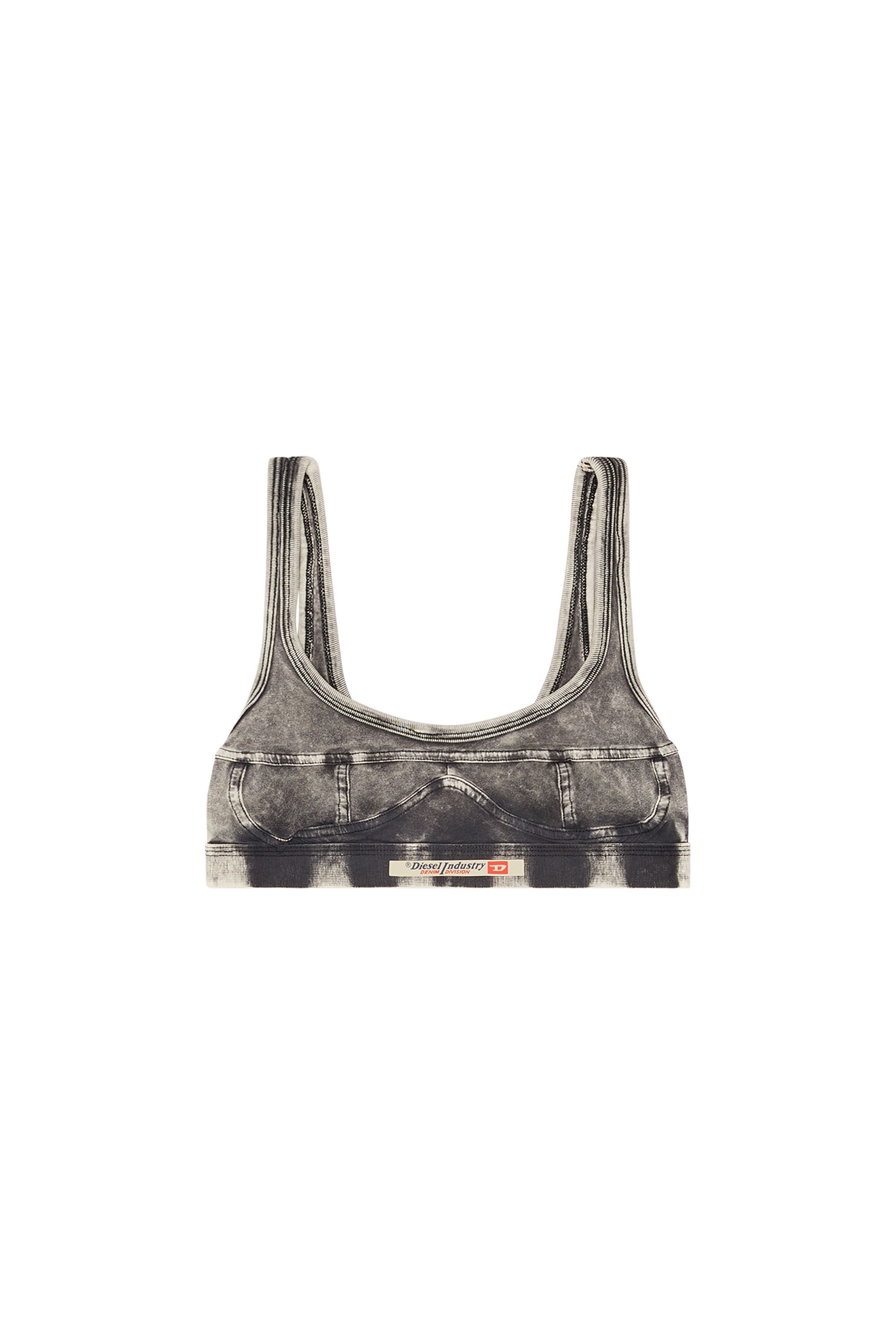 Diesel - UFSB-DENIM-BRALETTE, Dark grey - Image 1