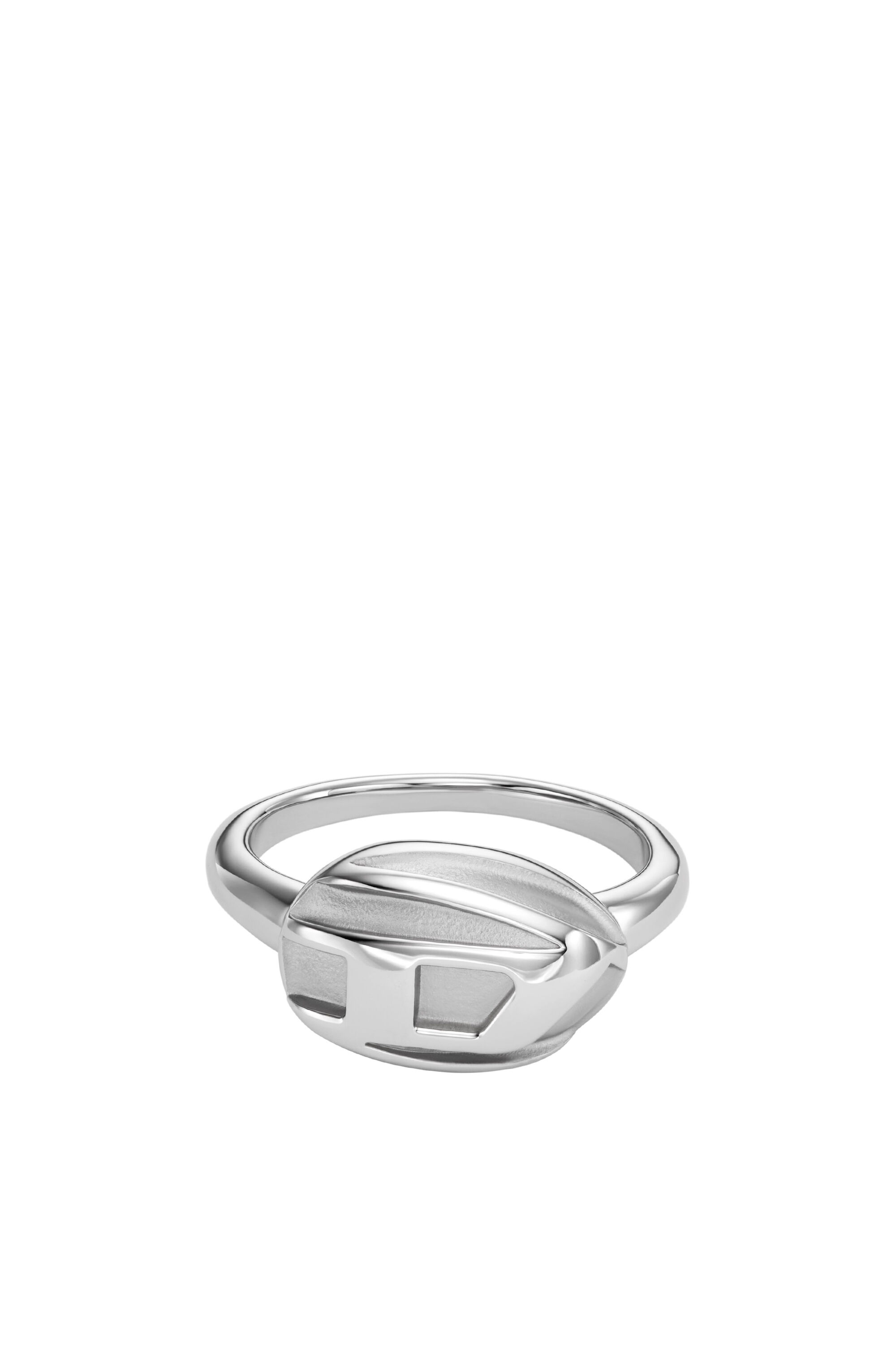 Diesel - DX1485, Man's Stainless steel signet ring in Silver - 2