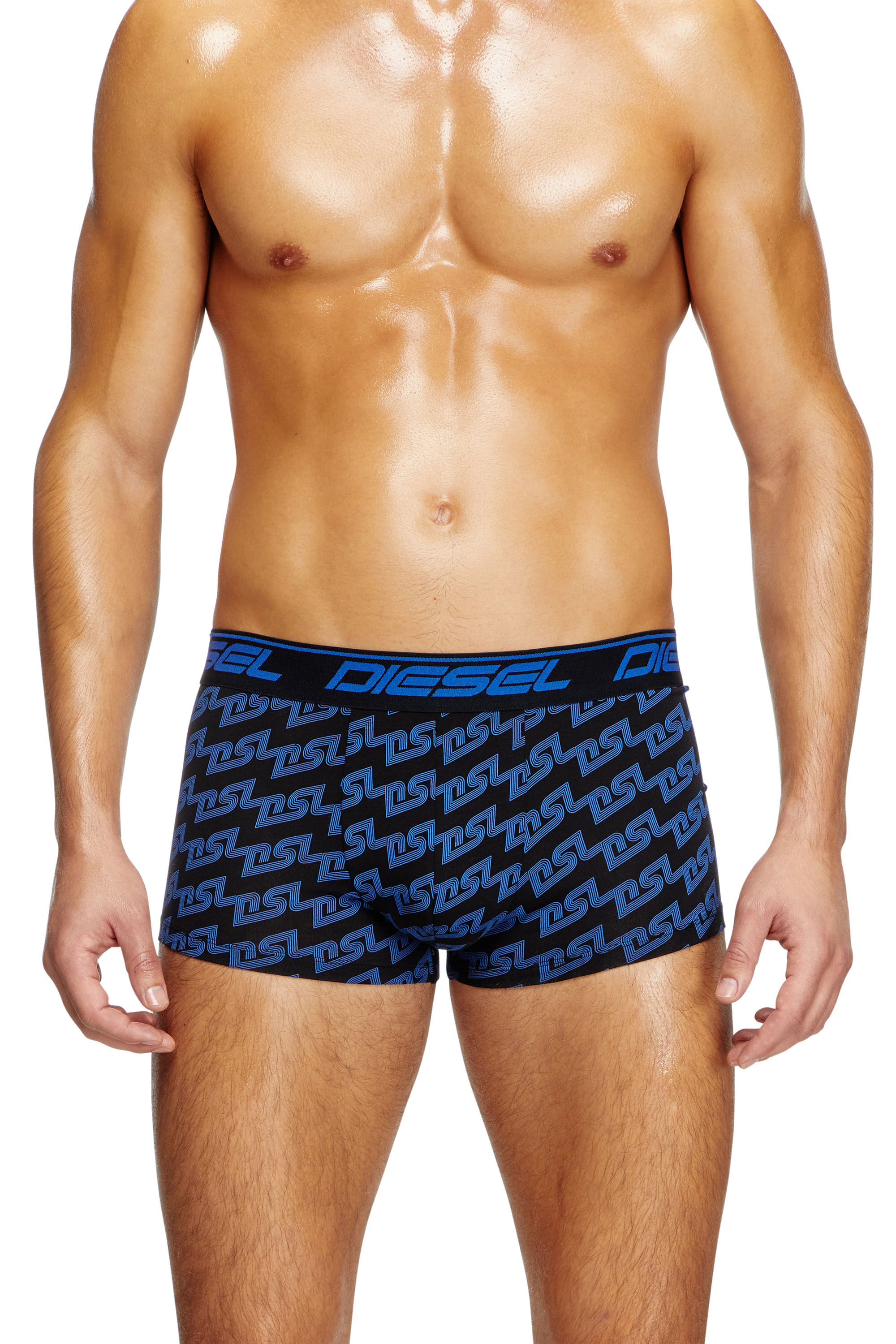 Diesel - UMBX-DAMIEN, Man's Boxer briefs with splatter print in Blue - 3
