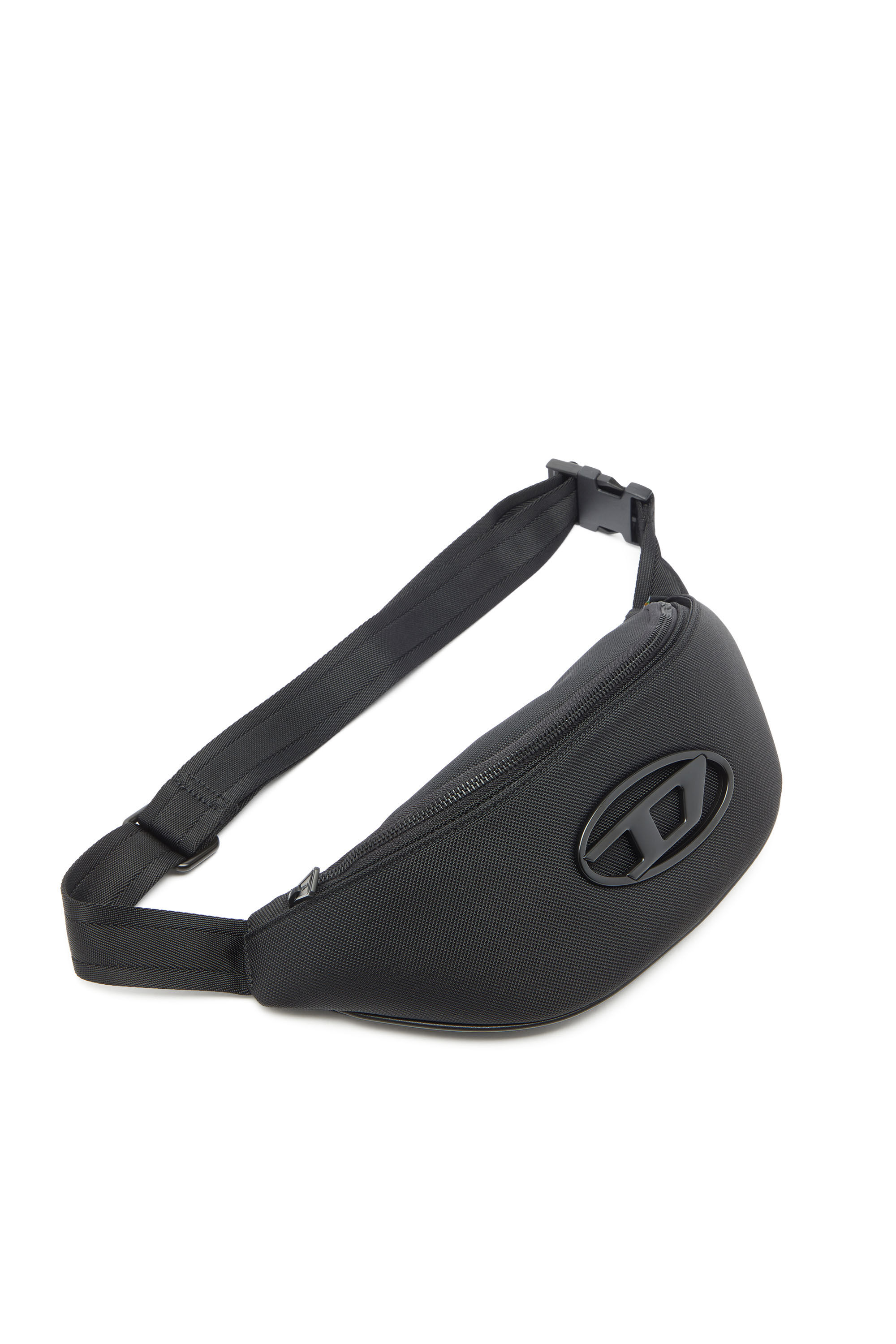 Diesel - HOLI-D BELT BAG M, Unisex's Holi-D - Belt bag in nylon with internal pocket in Black - 5