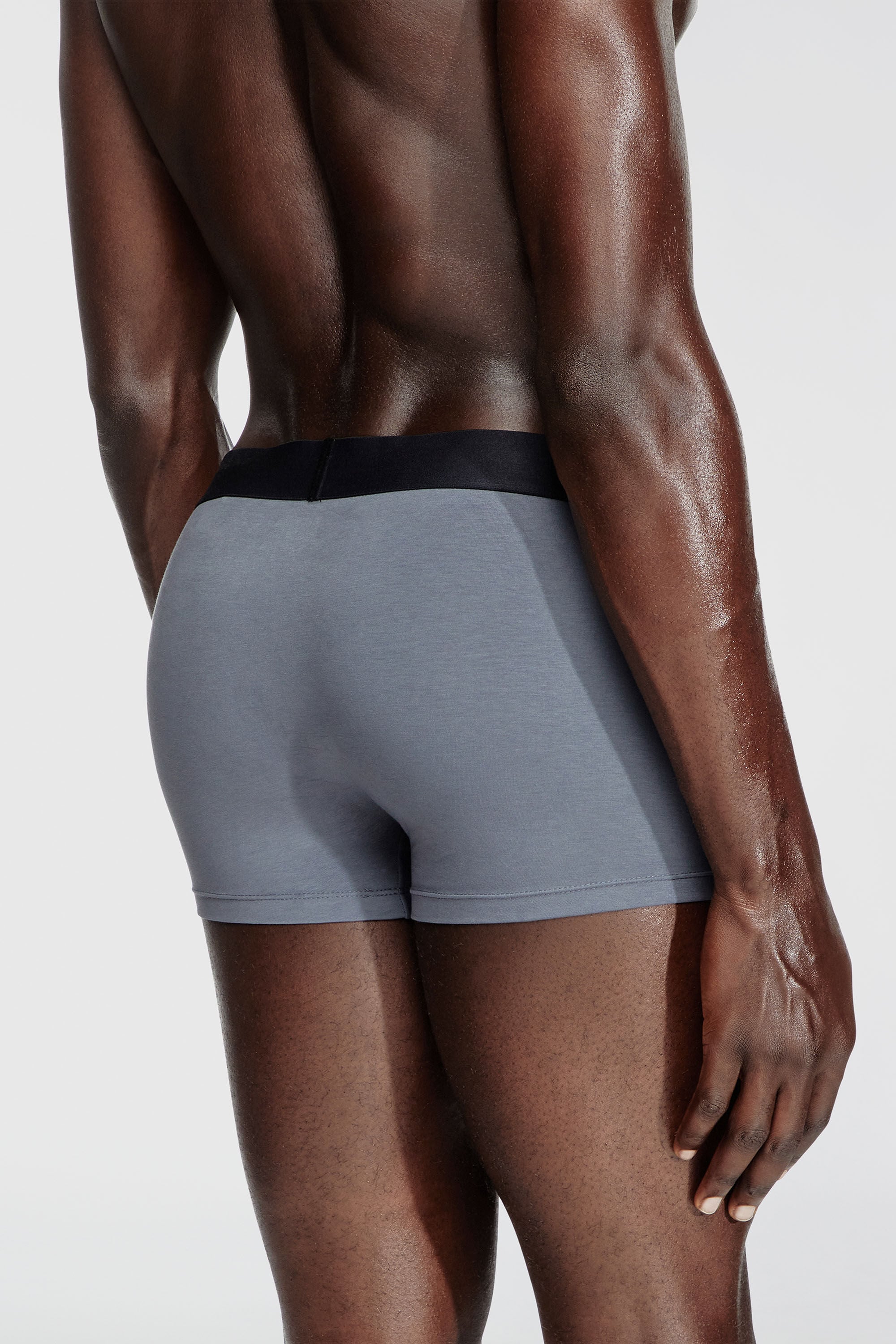 Diesel - DAMIEN-D-POP-3PACK-40, Man's Three-pack boxer briefs in stretch cotton in Grey/Black - 4