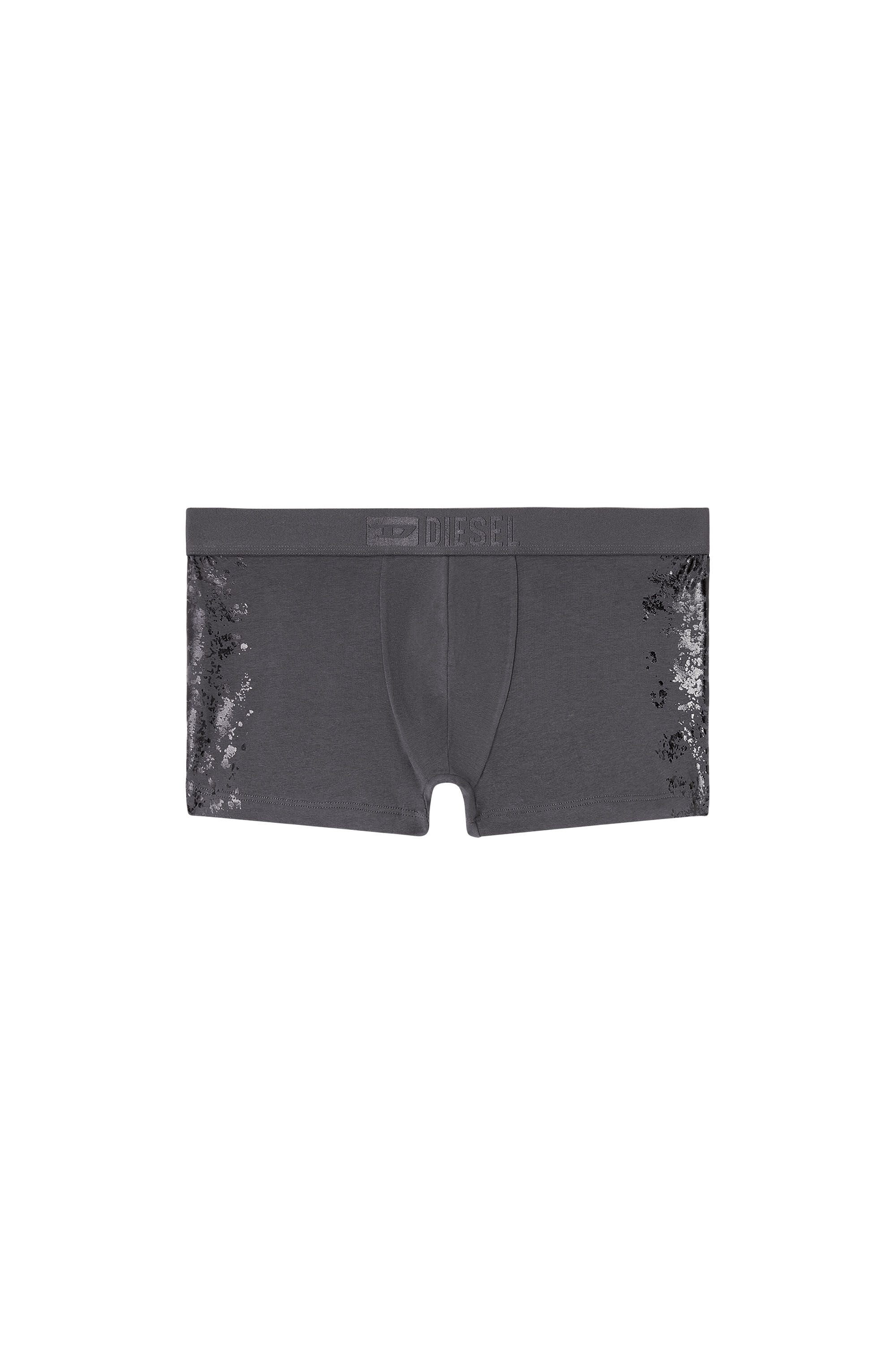 Diesel - DAMIEN-GFT, Man's Stretch-cotton boxers with tonal print in Grey - 2