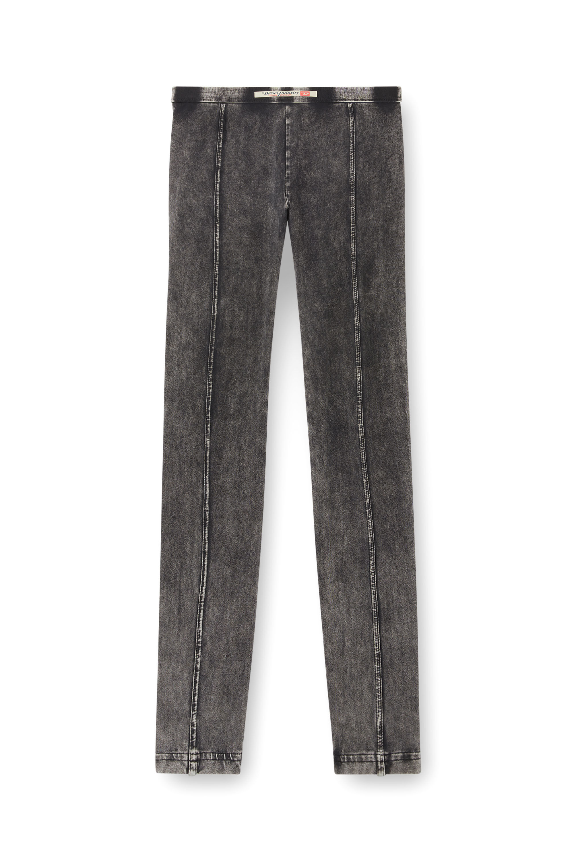 Diesel - ATHENA-DNM, Woman's Jeggings in denim-effect jersey in Black - 2