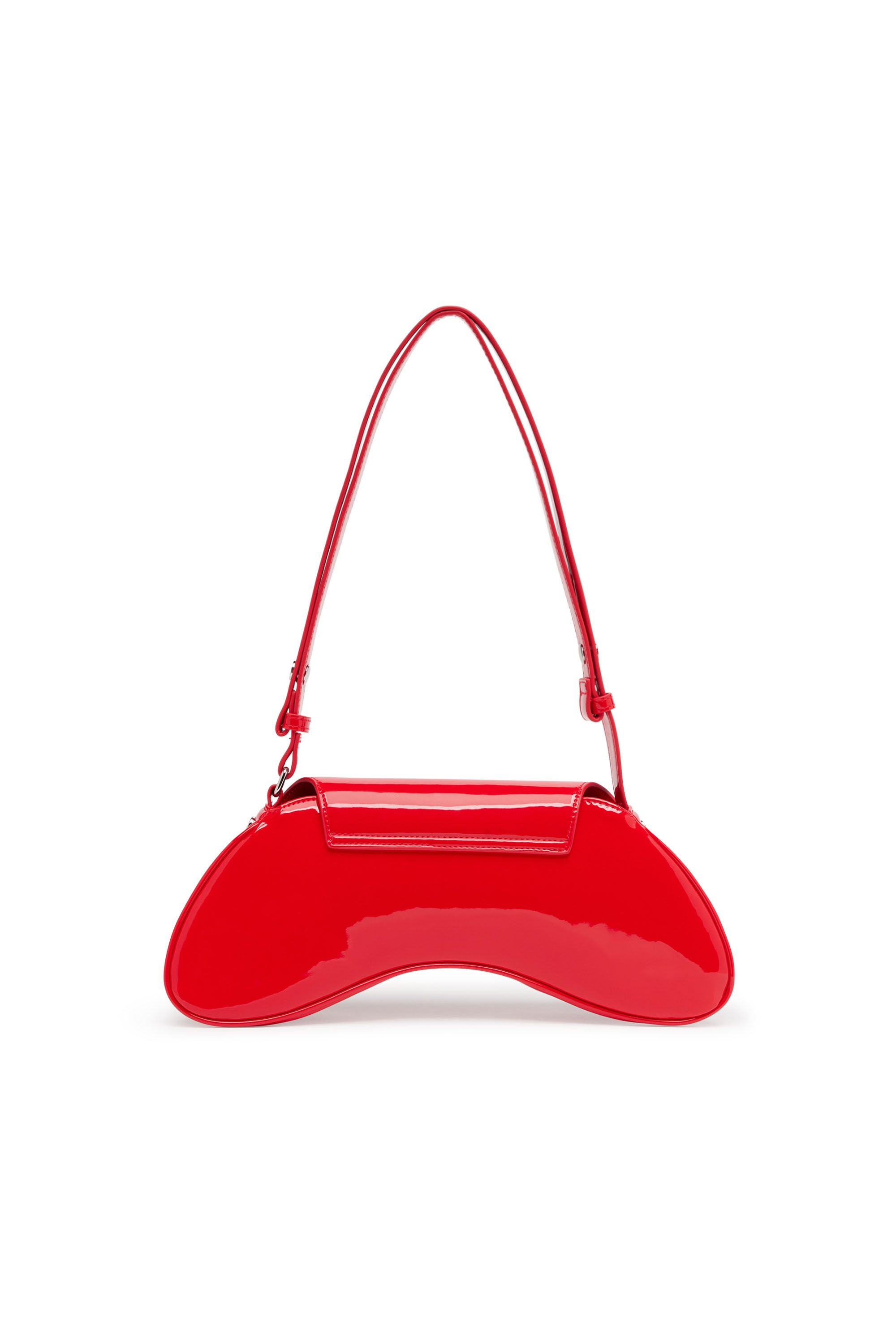 Diesel - PLAY CROSSBODY, Woman Play-Glossy crossbody bag in Red - Image 3