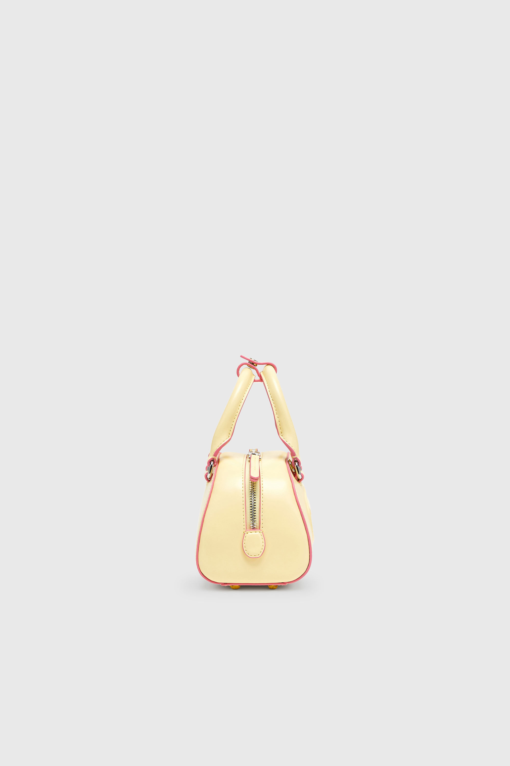 Diesel - 1DR DOME CROSSBODY, Woman's 1DR Dome-Leather Small bowling bag in Yellow - 5