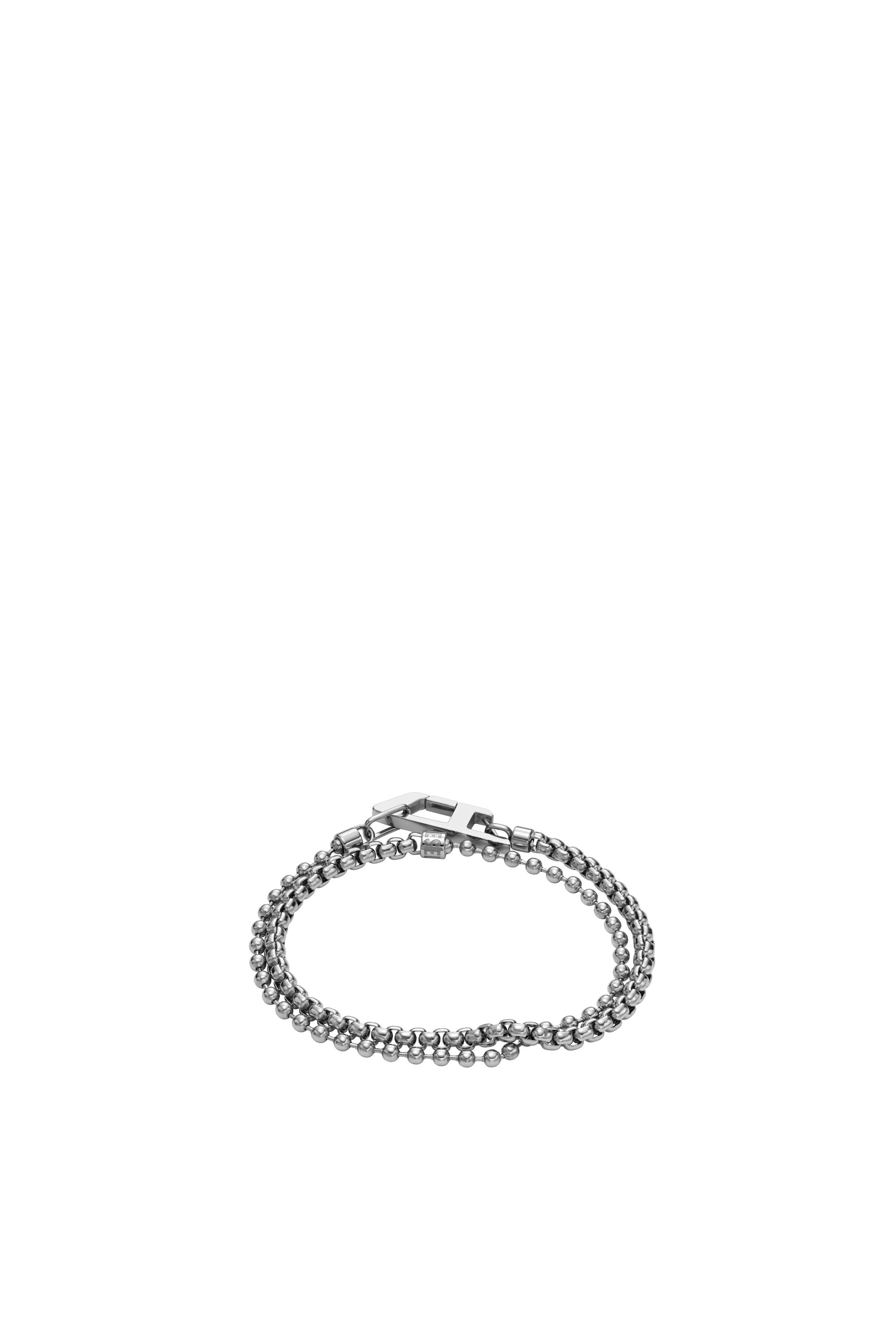 Diesel - DX1473, Unisex Stainless steel chain bracelet in Silver - Image 2