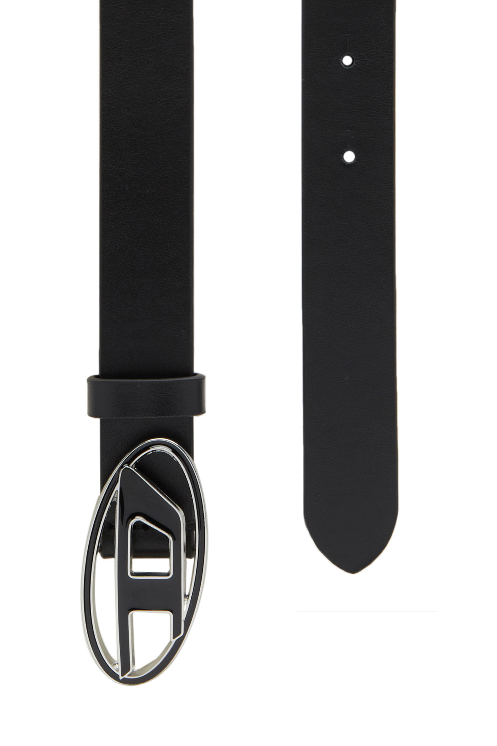 【メール便無料】 | buckle enamelled with belt Leather Women's Black Diesel | 小物