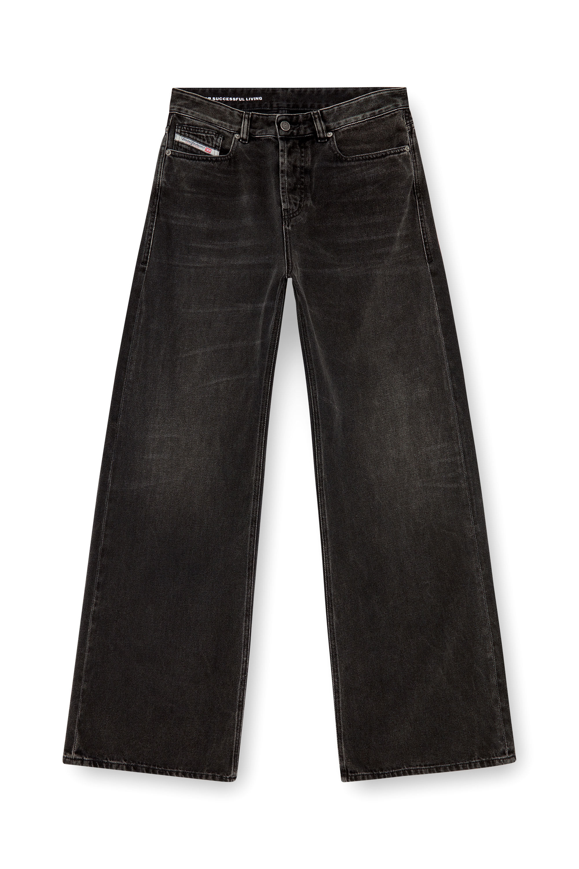 Diesel - Woman's Relaxed Jeans 1996 D-Sire 09J96, Black/Dark grey - 2