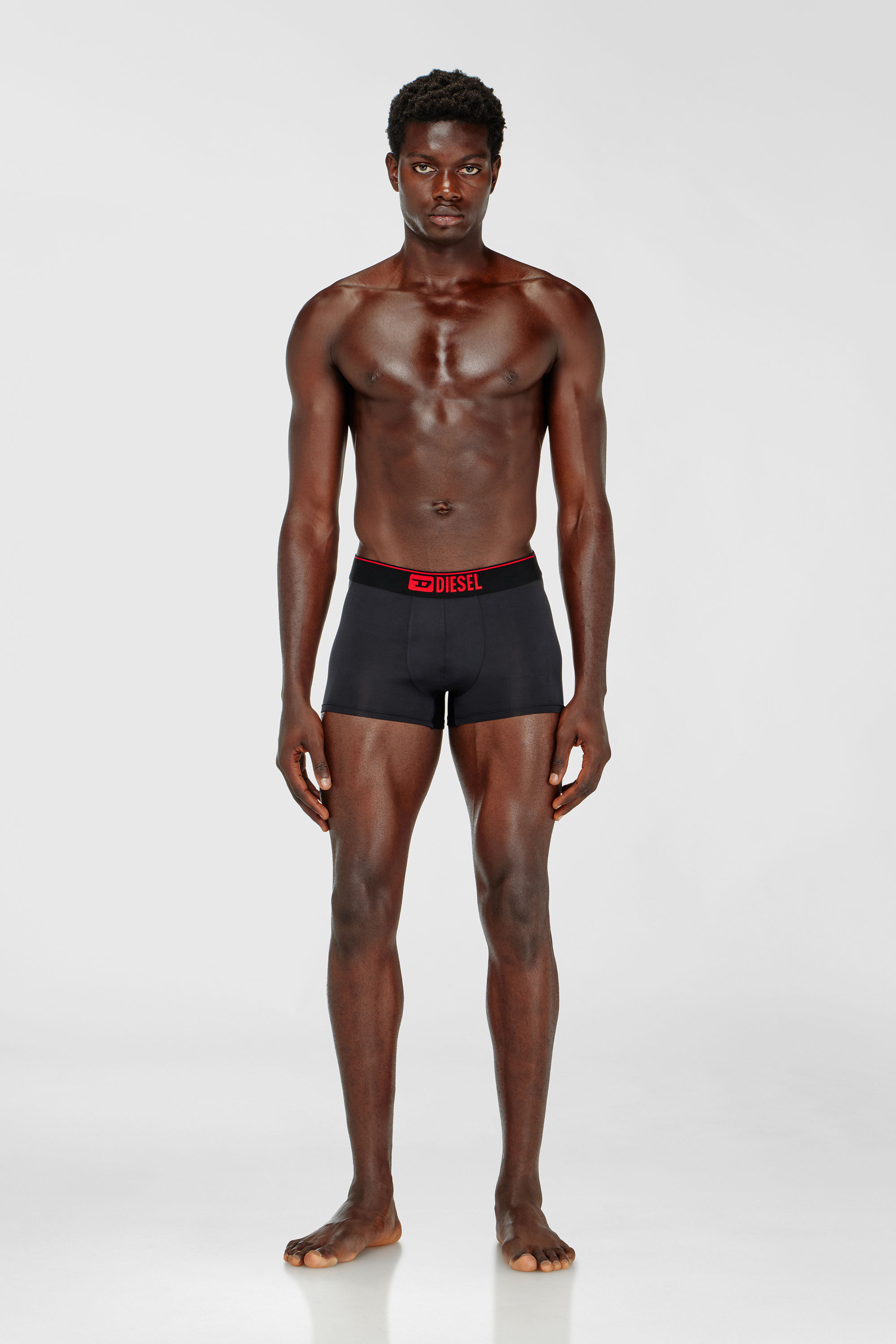 Diesel - UMBX-DAMIENTHREEPACK, Man's Three-pack boxer shorts in microfibre in Black - 1