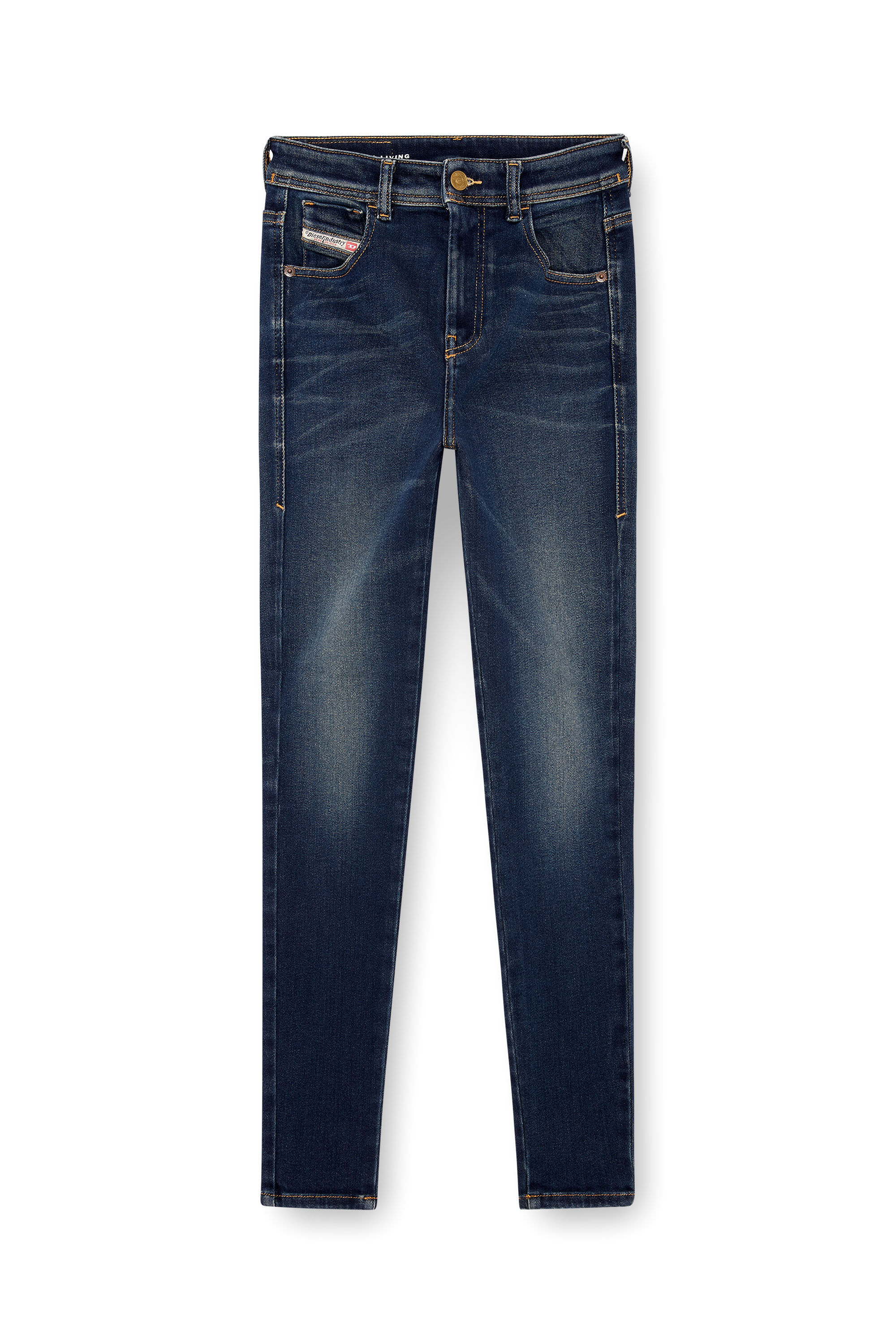 Diesel - Woman's Skinny Jeans 1984 Slandy-High 09J11, Dark Blue - 2