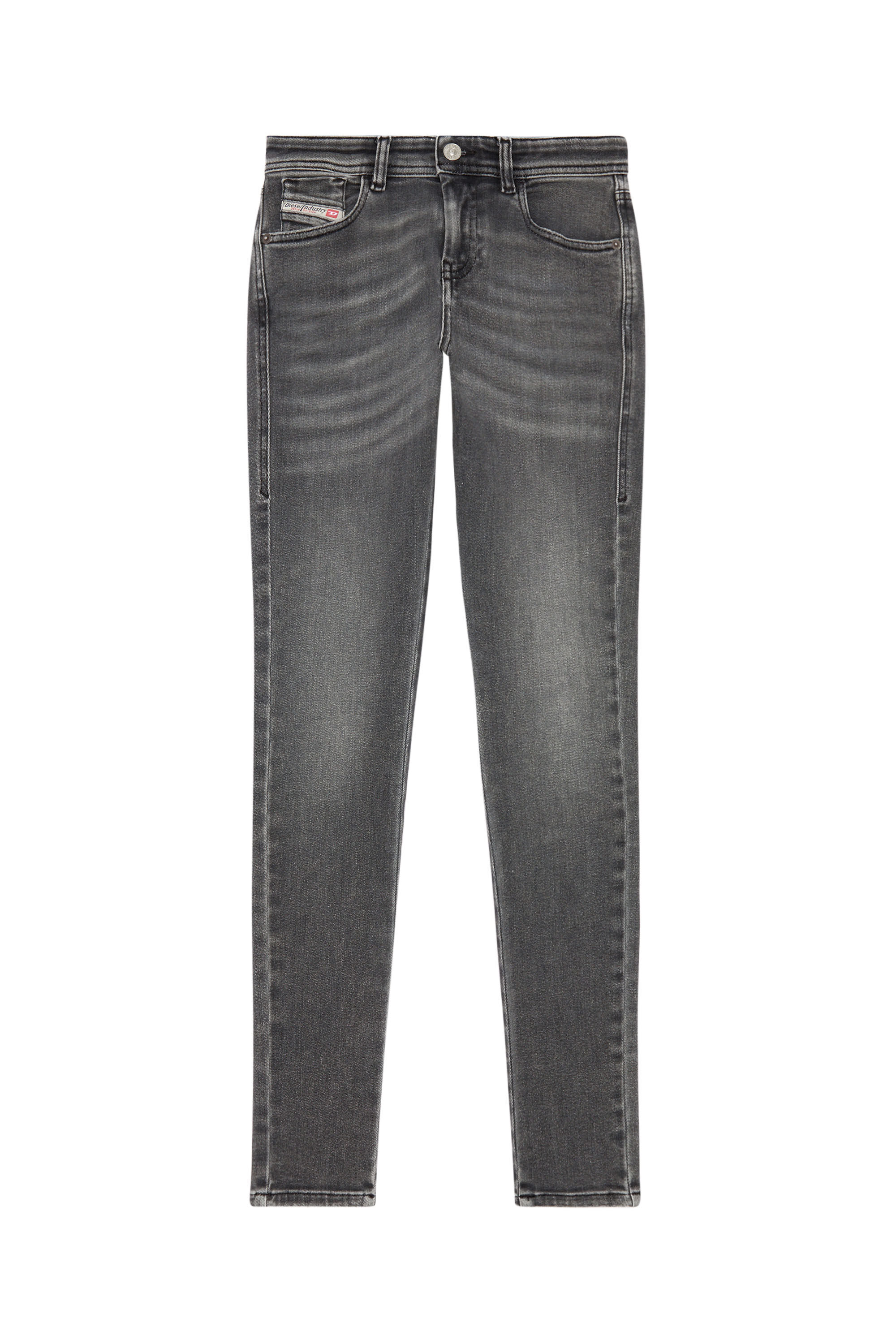 Diesel - Woman Super skinny Jeans 2017 Slandy 09H86, Black/Dark grey - Image 5