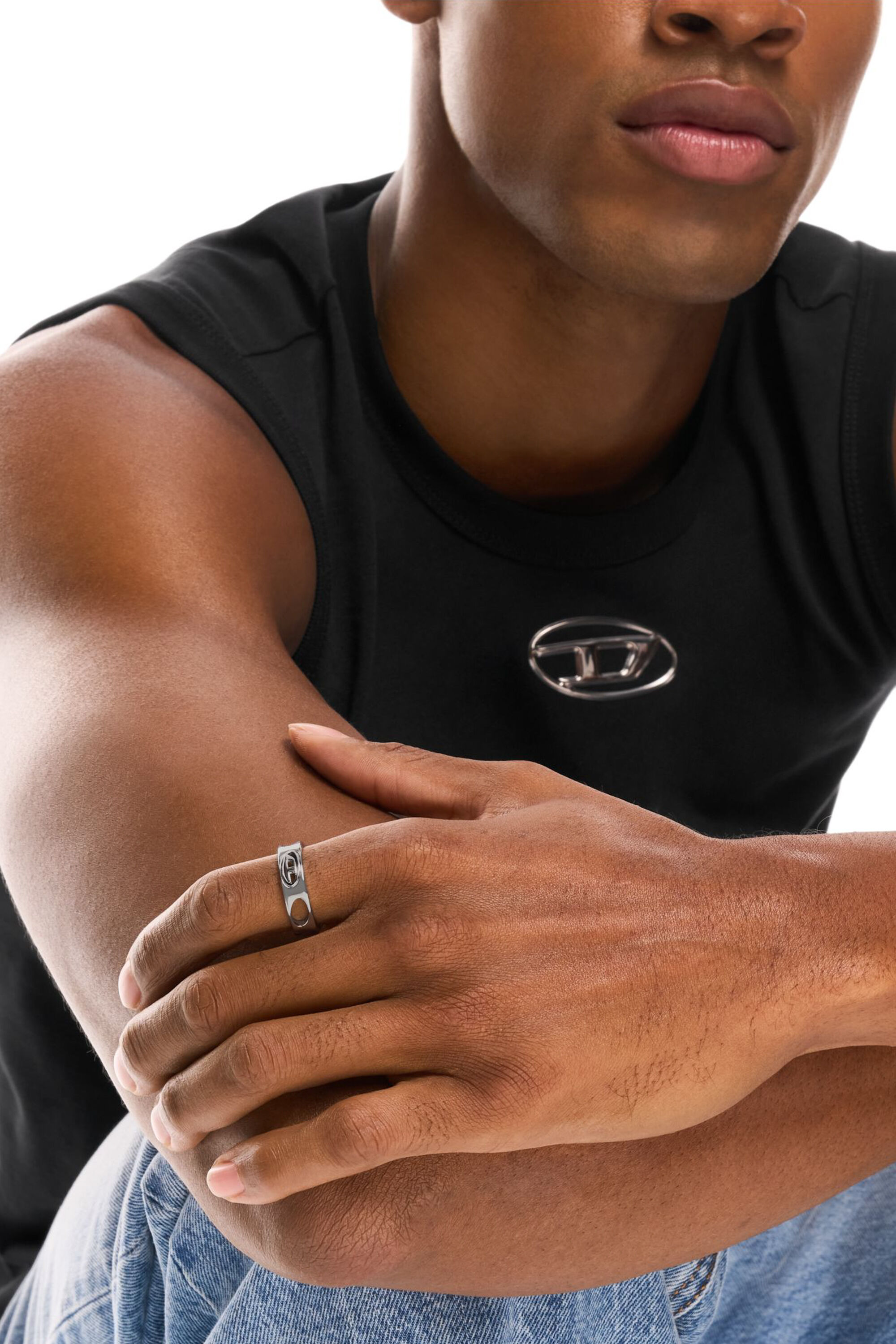 Diesel - DX166540 JEWELLERY, Unisex's Stainless Steel Band Ring in Silver - 3