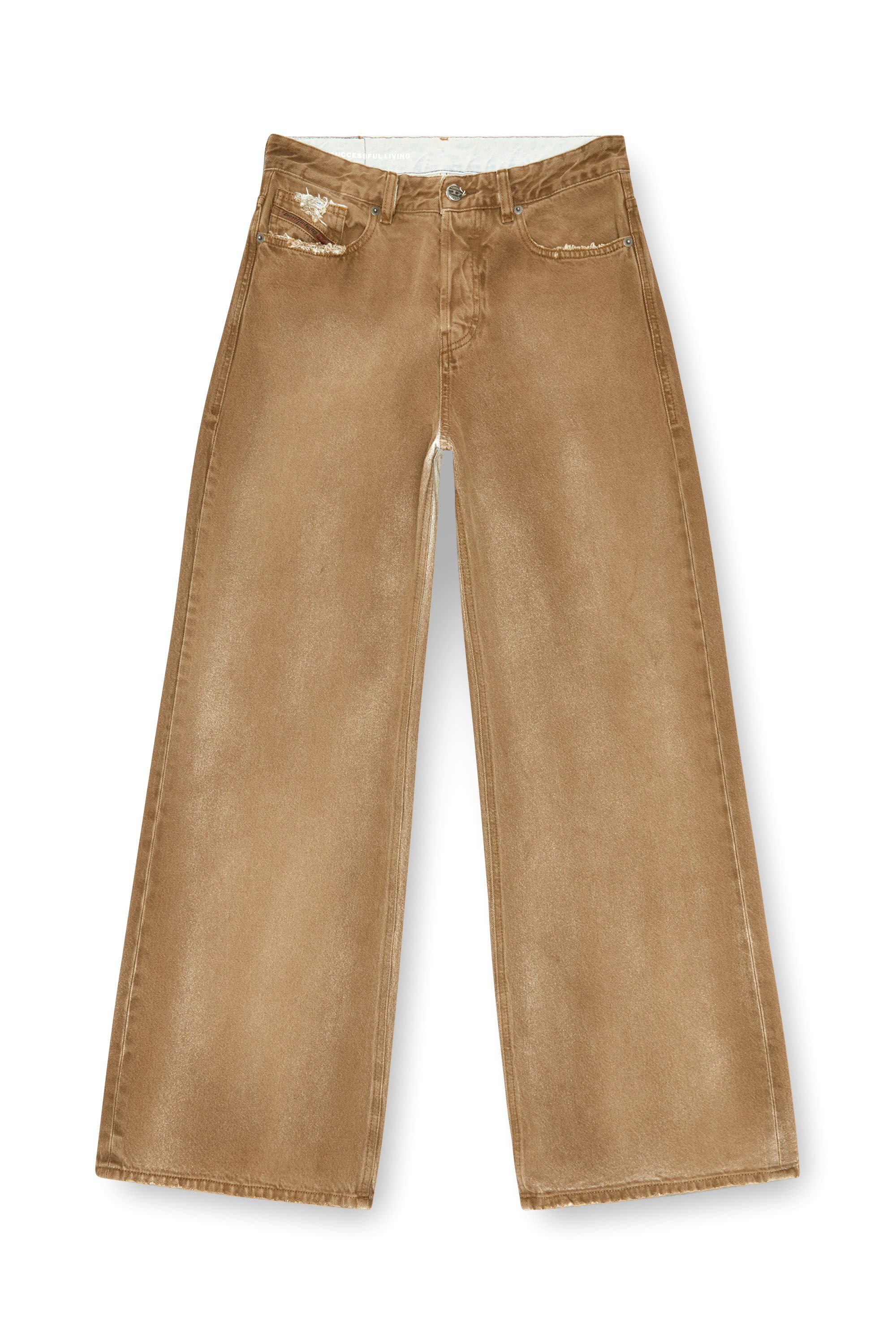 Diesel - Woman's Relaxed Jeans 1996 D-Sire 09J82, Light Brown - 2