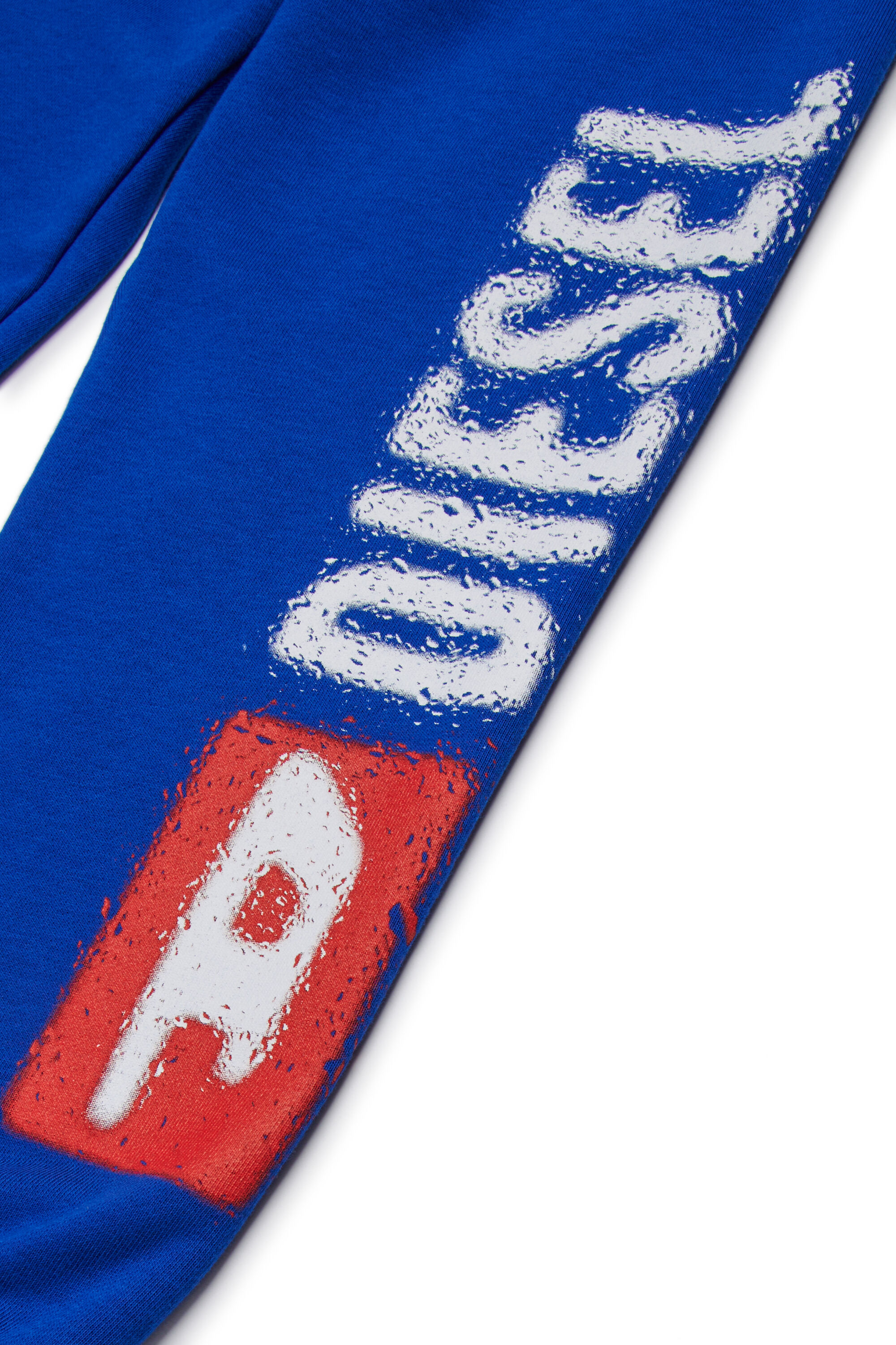 Diesel - PANTLI, Man's Cotton sweatpants with drawstring in Blue - 4