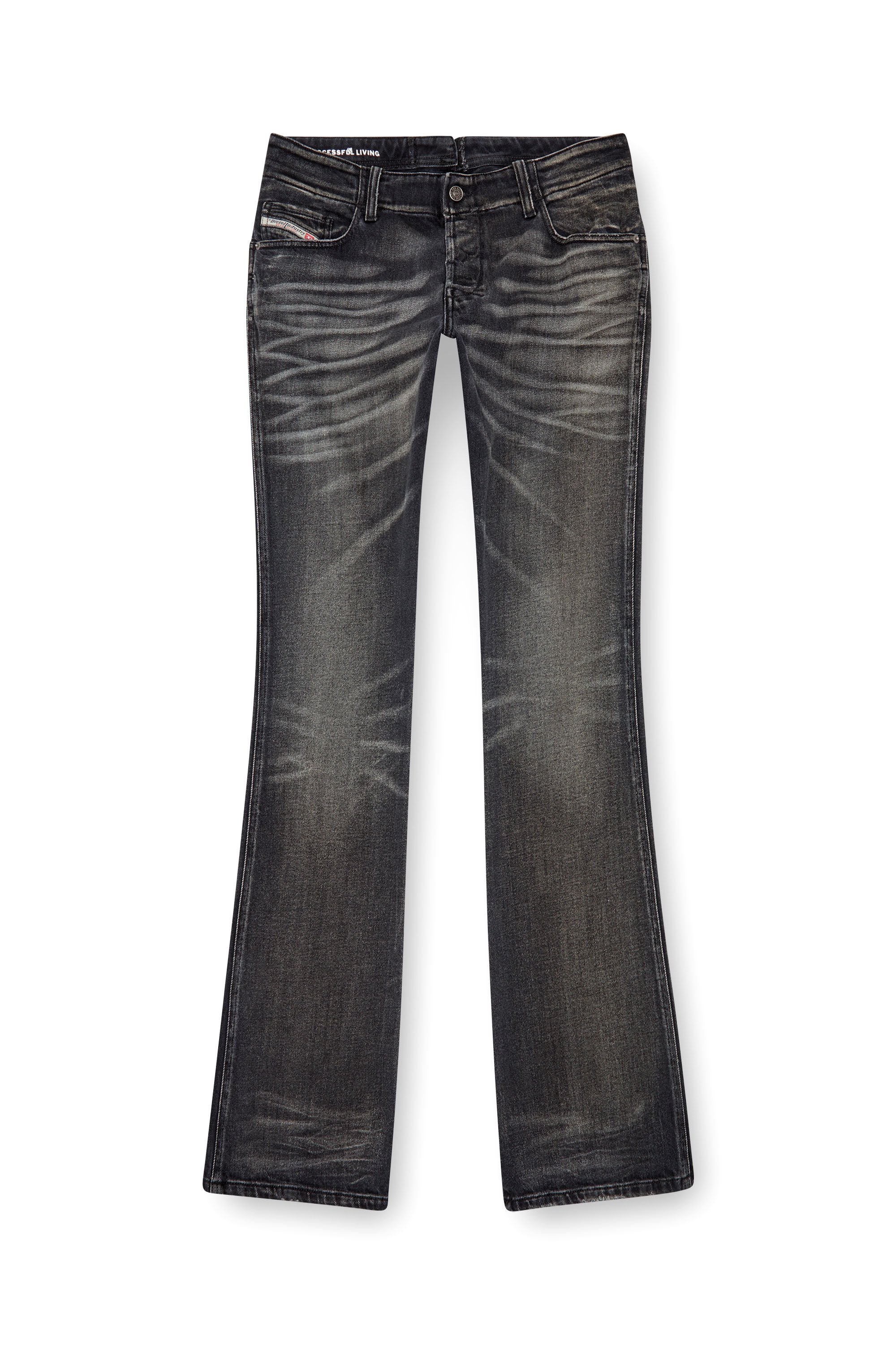 Diesel - Man Bootcut Jeans D-Backler 09J65, Black/Dark grey - Image 2