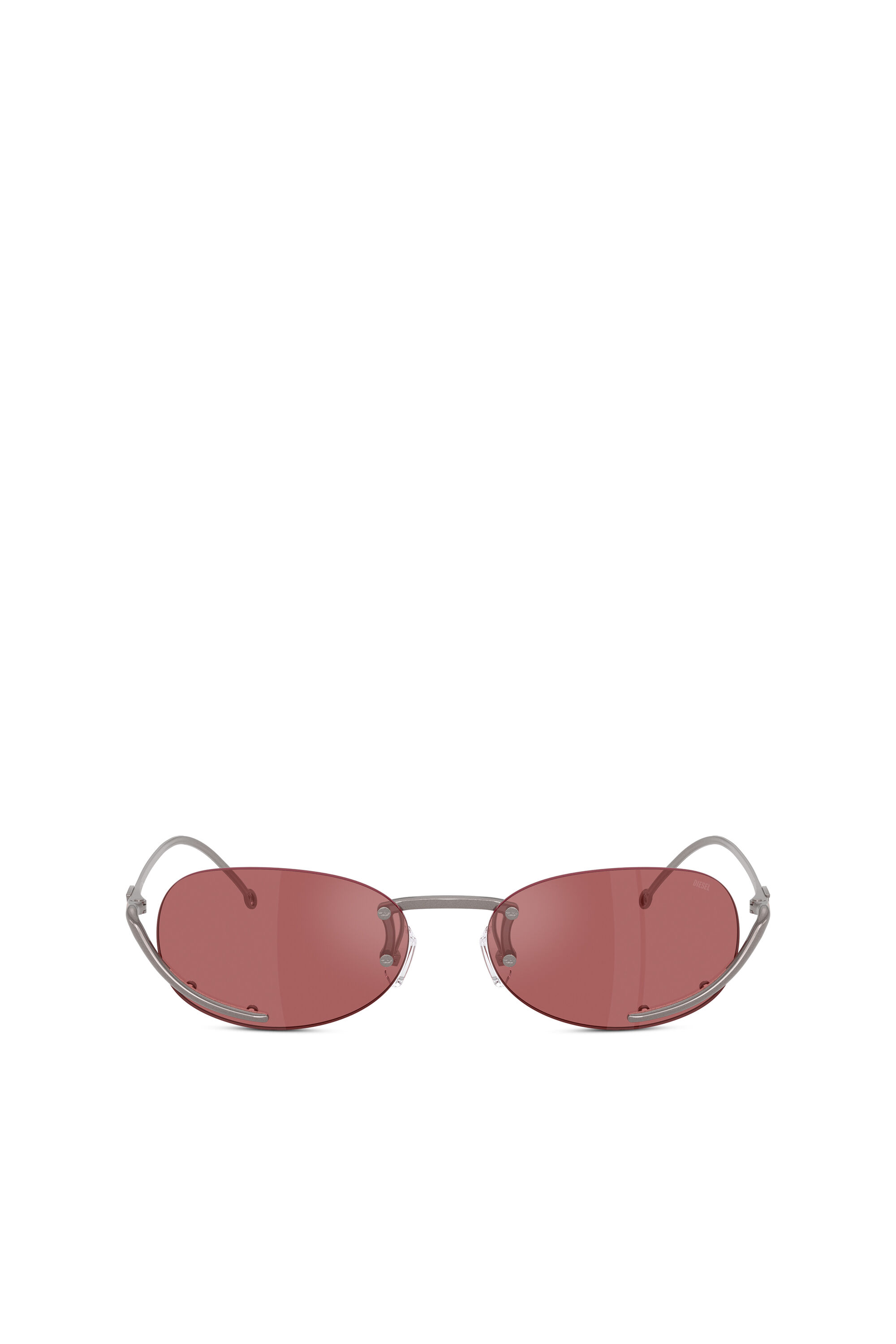 Diesel - 0DL1004, Unisex's Oval sunglasses in Red - 1