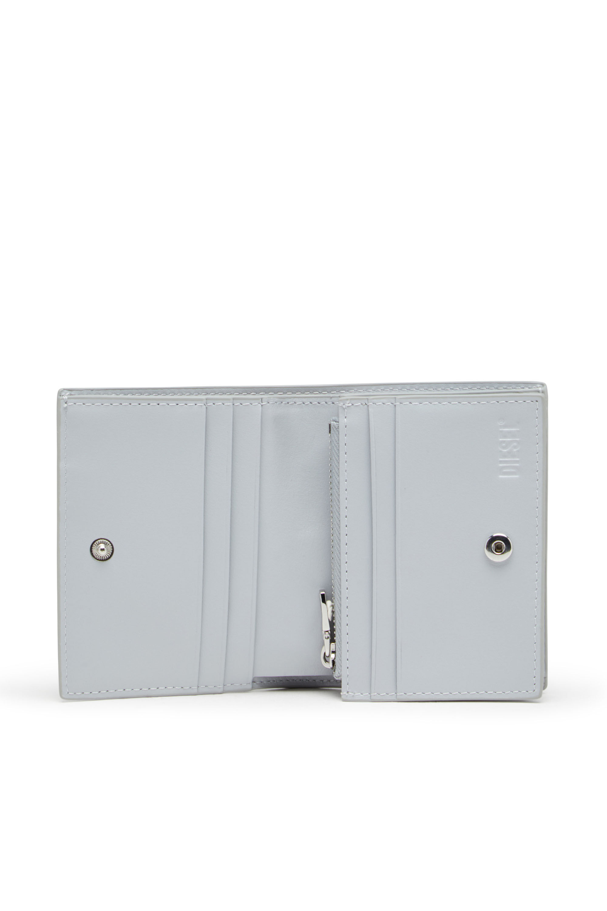 Diesel - PLAY BI FOLD III, Woman's Wallet in glossy PU in Grey - 3