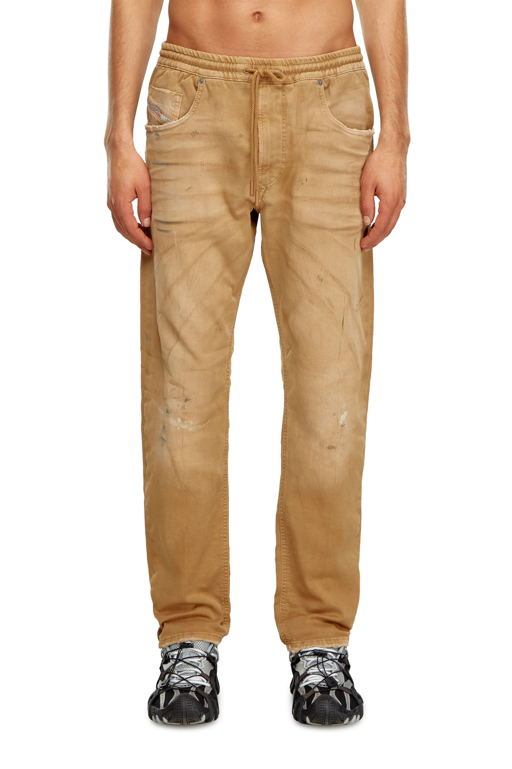 Diesel - Man Tapered 2030 D-Krooley Joggjeans® 068LW, Brown - Image 3