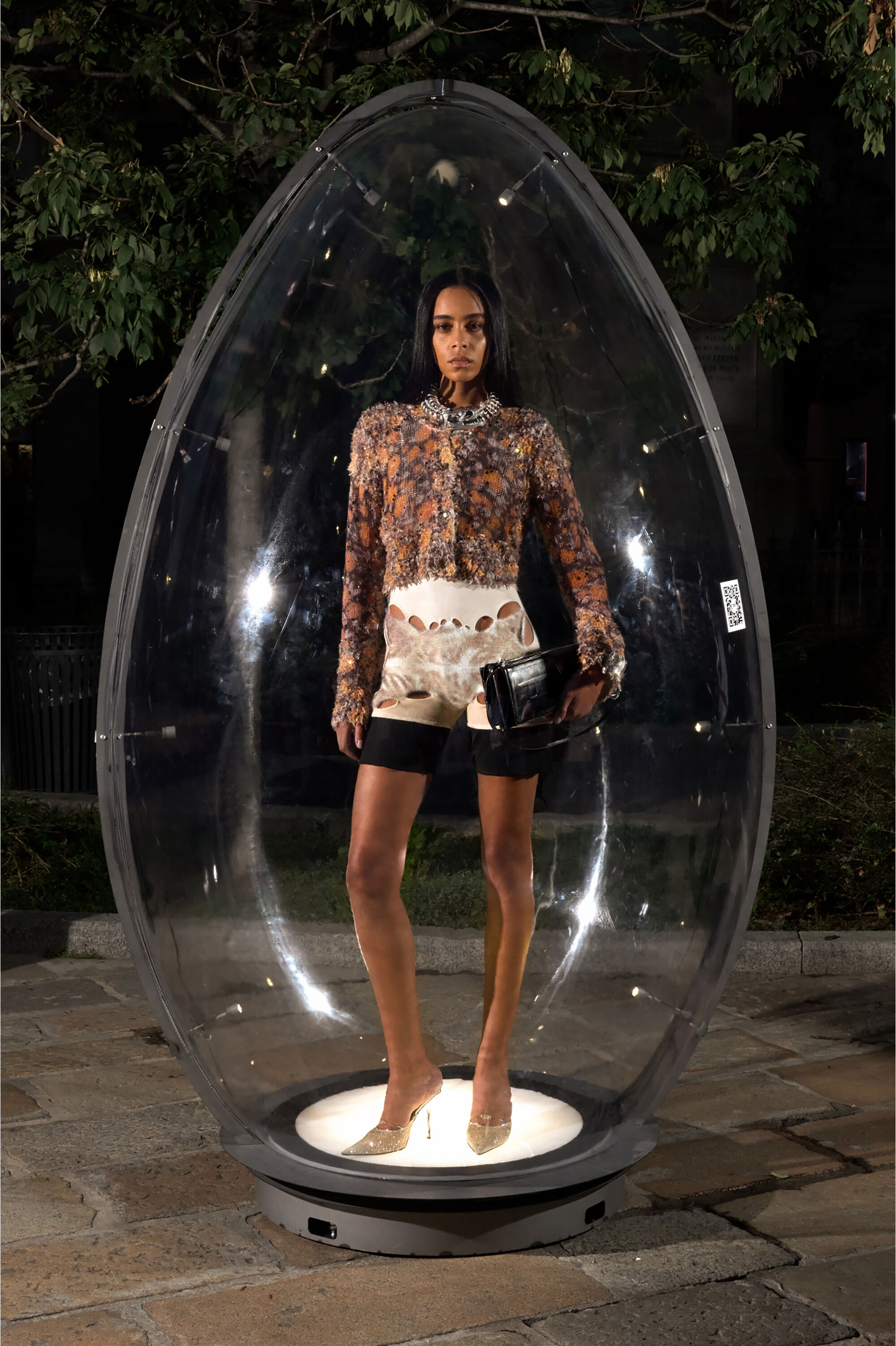 Diesel - FLAG-D SHOULDER BAG X, Unisex's Flag-D-Modular logo-embossed shoulder bag in Black - 6