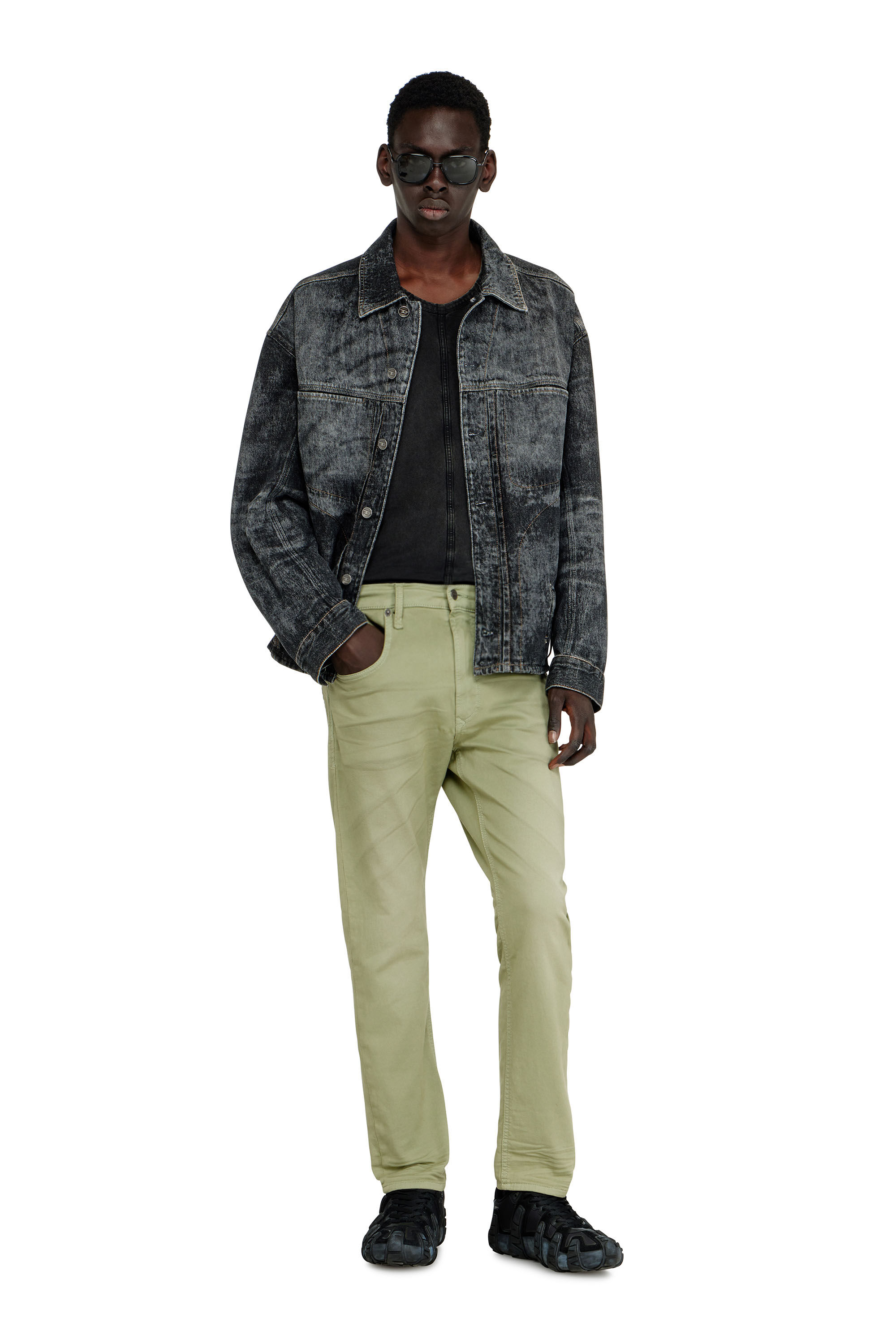 Diesel - Man's Regular 2032 D-Krooley-BW Joggjeans&reg; 0670M, Beige - 1