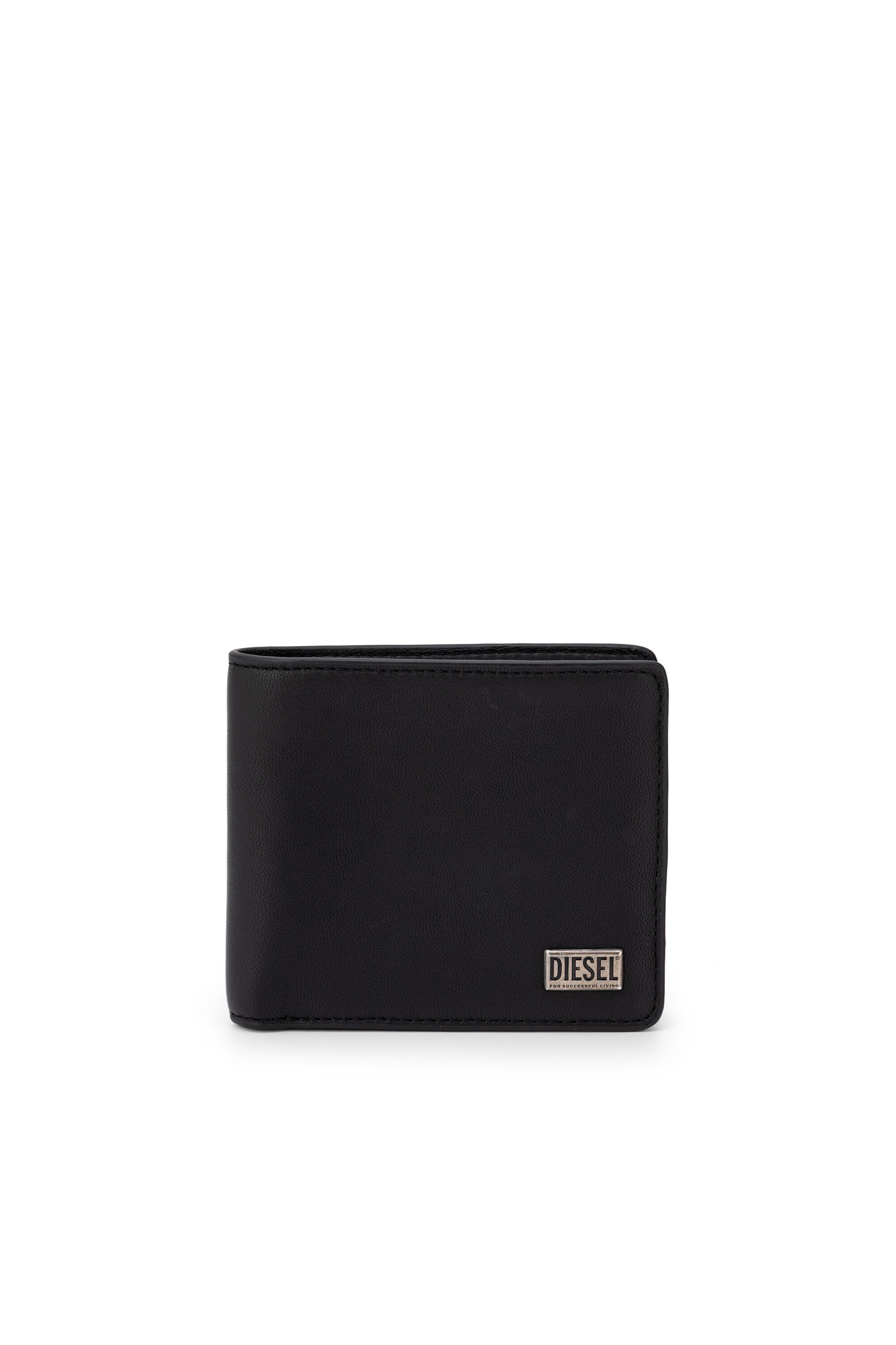 Diesel - BISCOTTO BI FOLD COIN S 3D, Man's Bi-fold wallet in semi gloss leather in null - 1