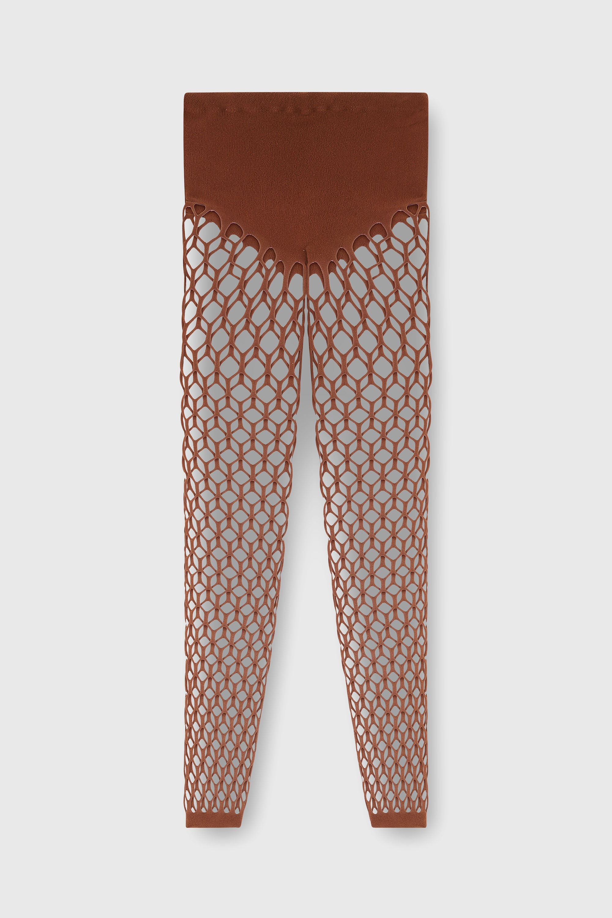 Diesel - M-ZORDA, Woman's Stretchy mesh-knit tights in Brown - 2