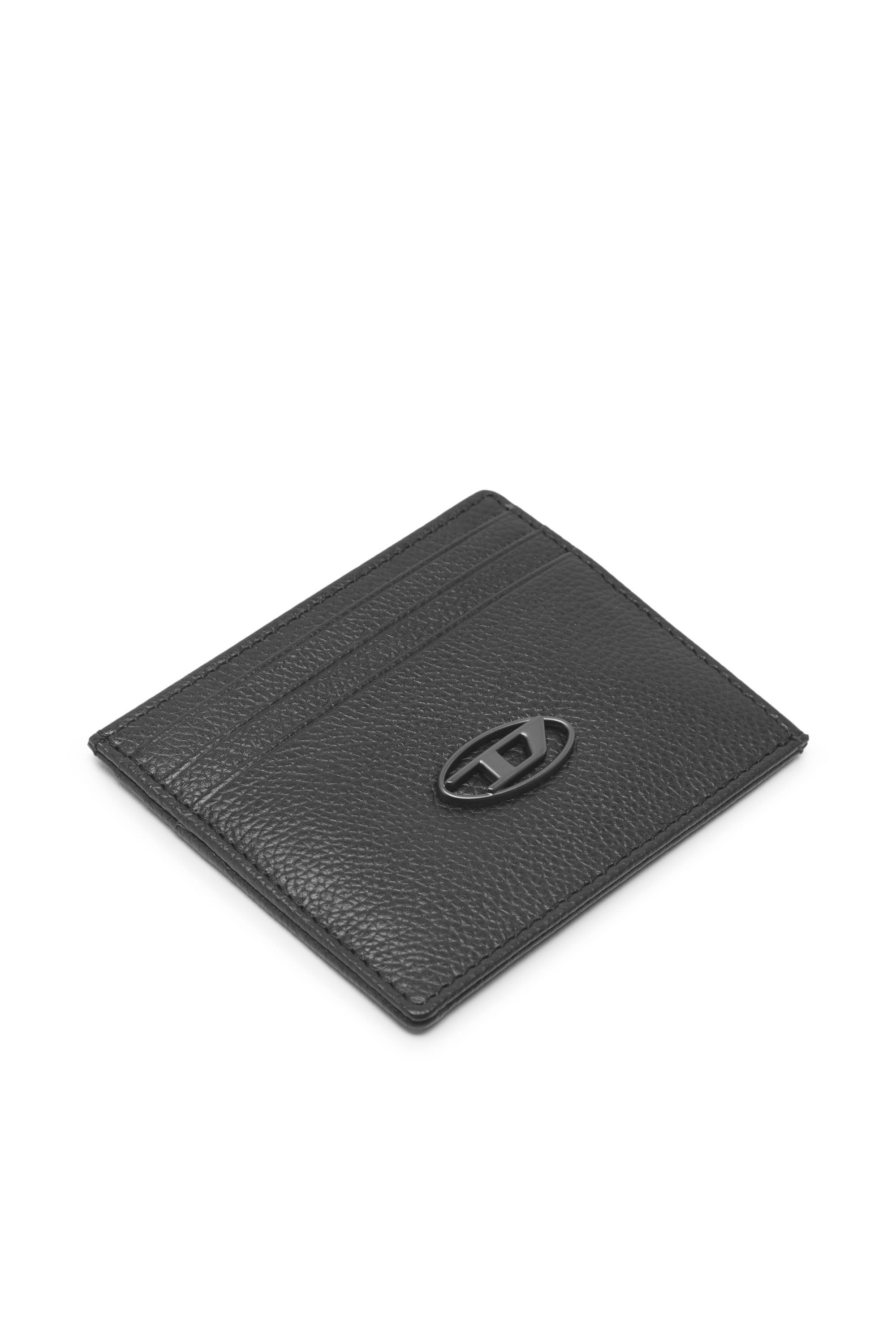 Diesel - CARD CASE, Man Card case in grained leather in Black - Image 4