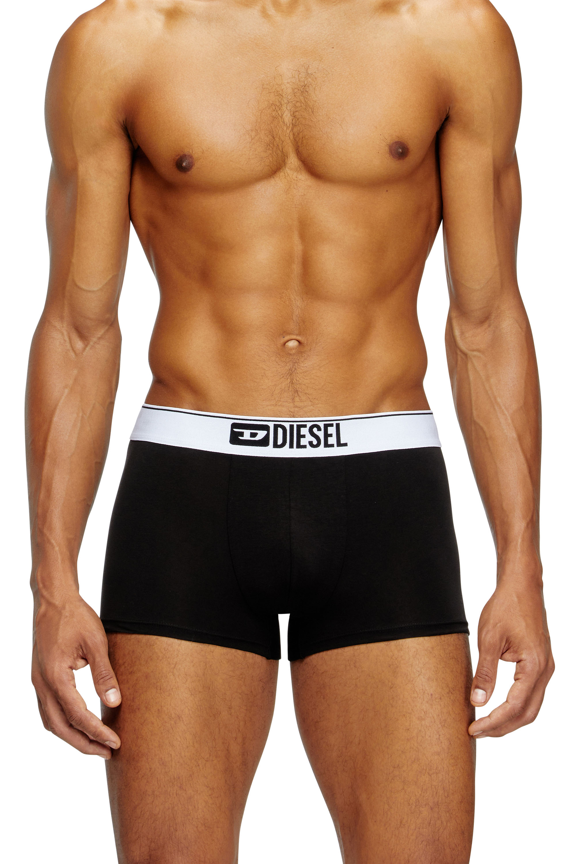 Diesel - UMBX-DAMIENTHREEPACK, Man's Three-pack of plain boxer in Black/White - 1