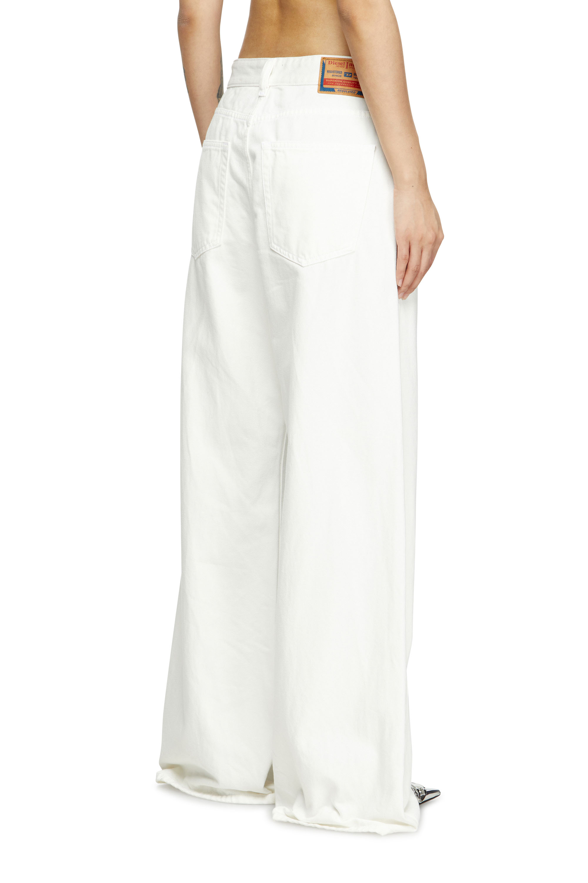 Relaxed Jeans 1996 D-Sire 09I41, White Diesel - Woman's Relaxed Jeans 1996 D-Sire 09I41, White - 4