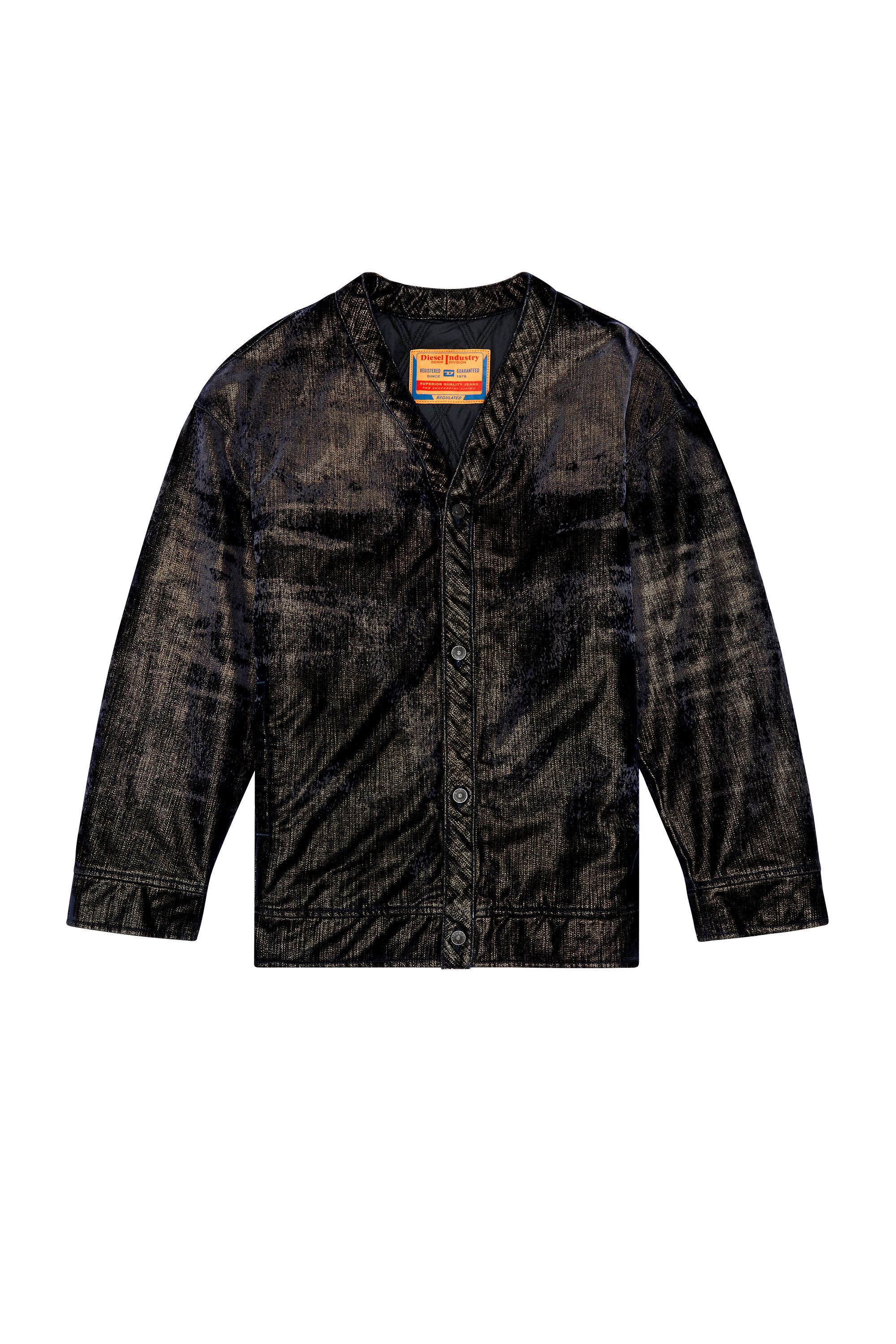 Diesel - D-CONF-S, Man Jacket in shimmery denim in Multicolor - Image 3