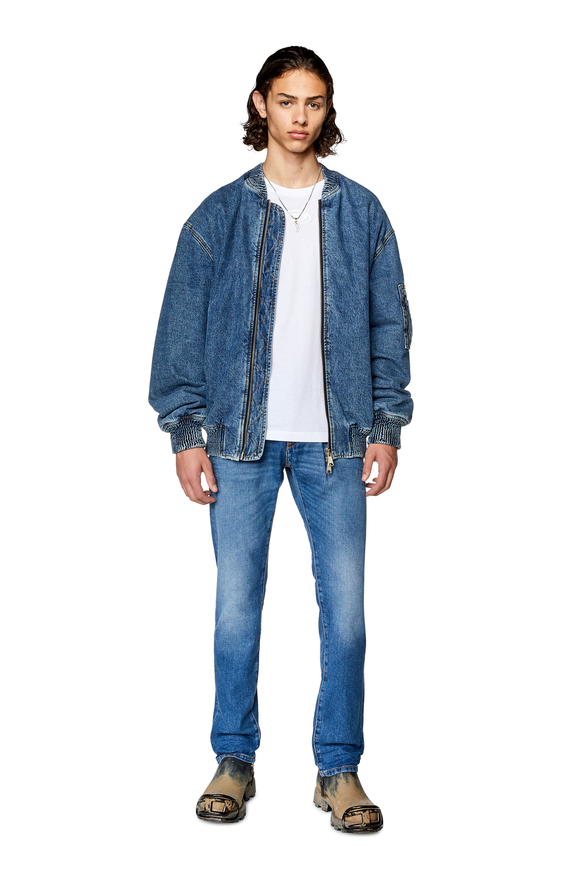 Diesel - Slim Jeans 2019 D-Strukt 0ENAT, Medium blue - Image 4
