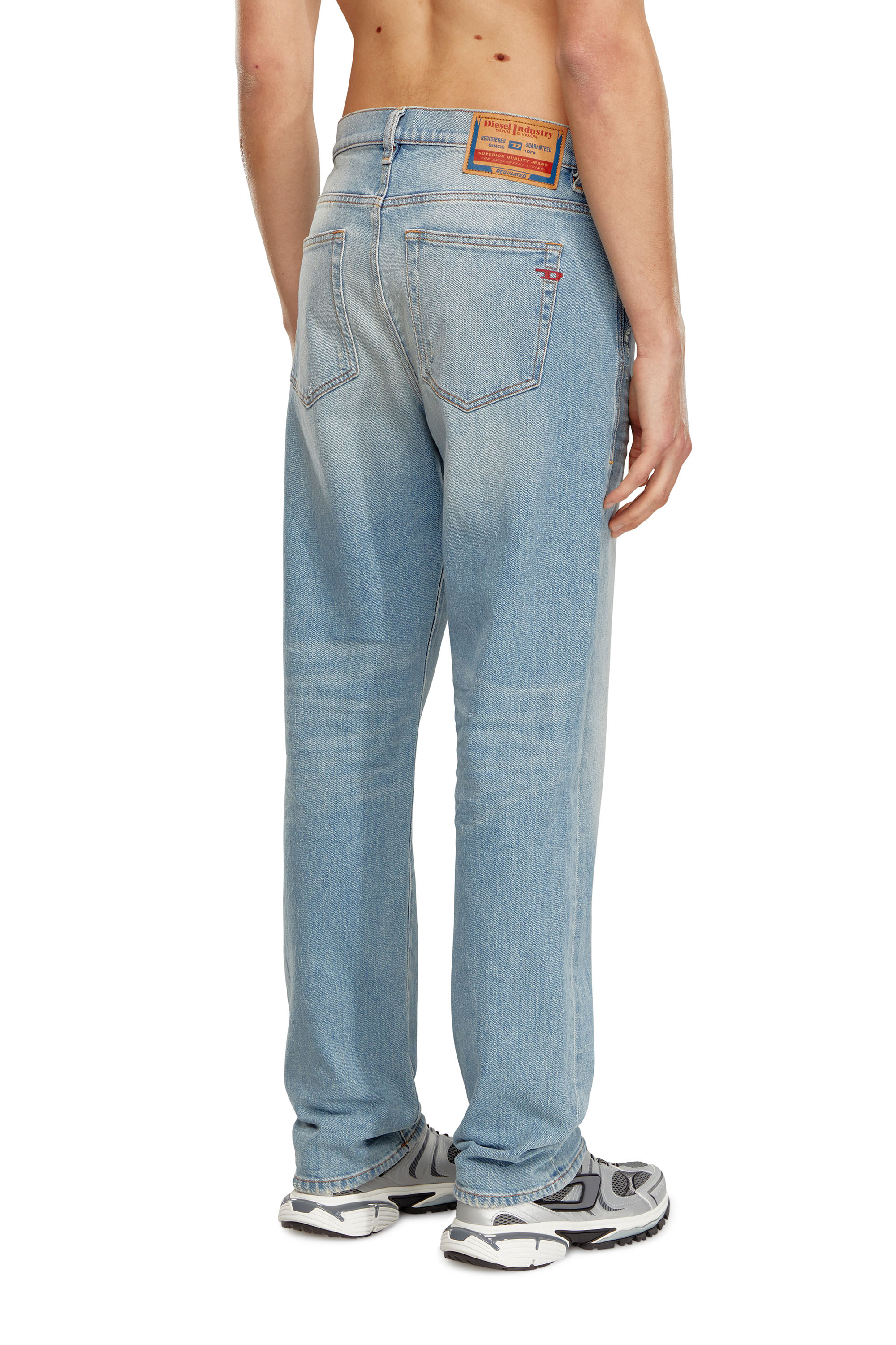 Diesel - Man Straight Jeans 2020 D-Viker 09H39, Light Blue - Image 3