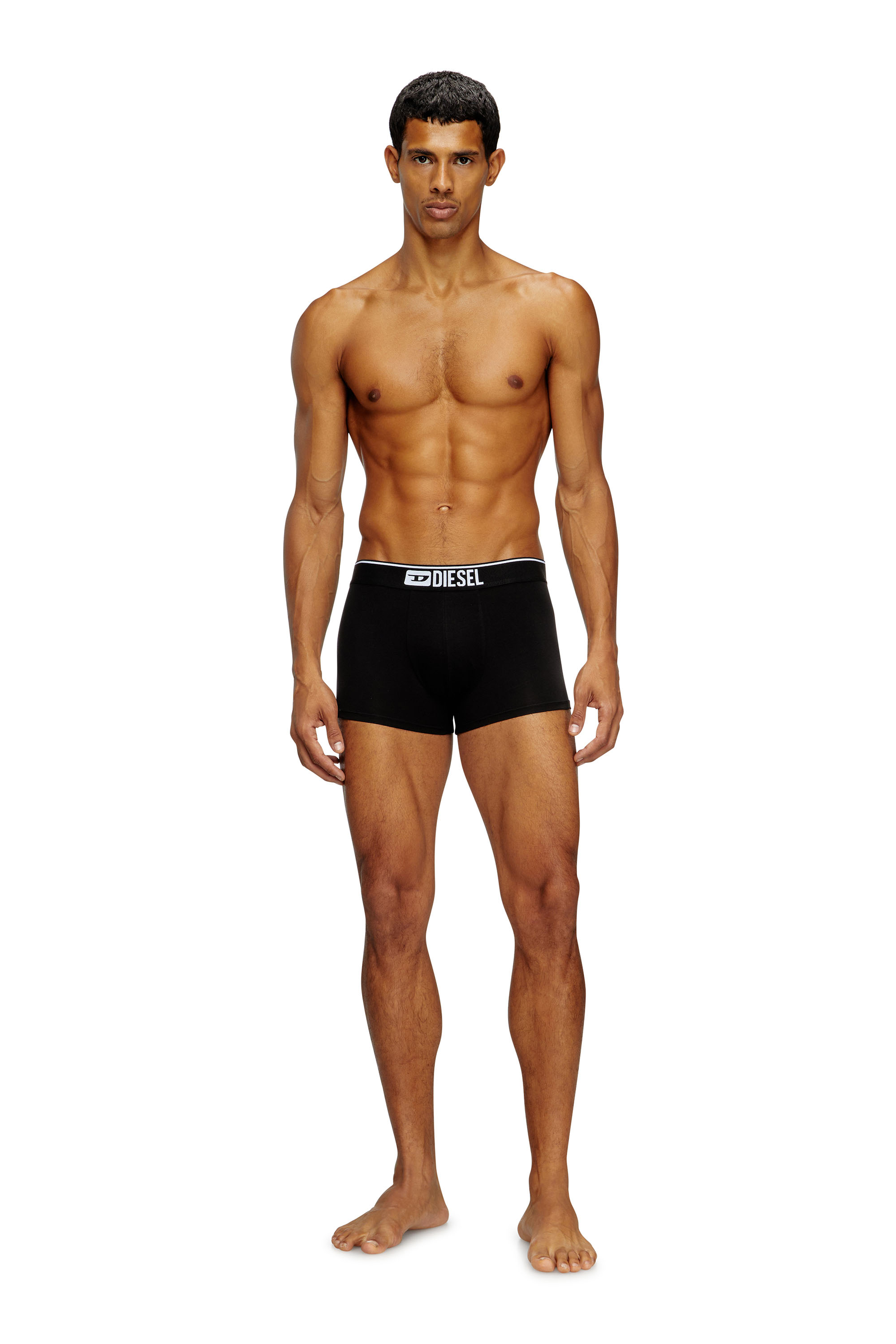 Diesel - UMBX-DAMIENTHREEPACK, Man's Three-pack of plain boxer in Black - 3