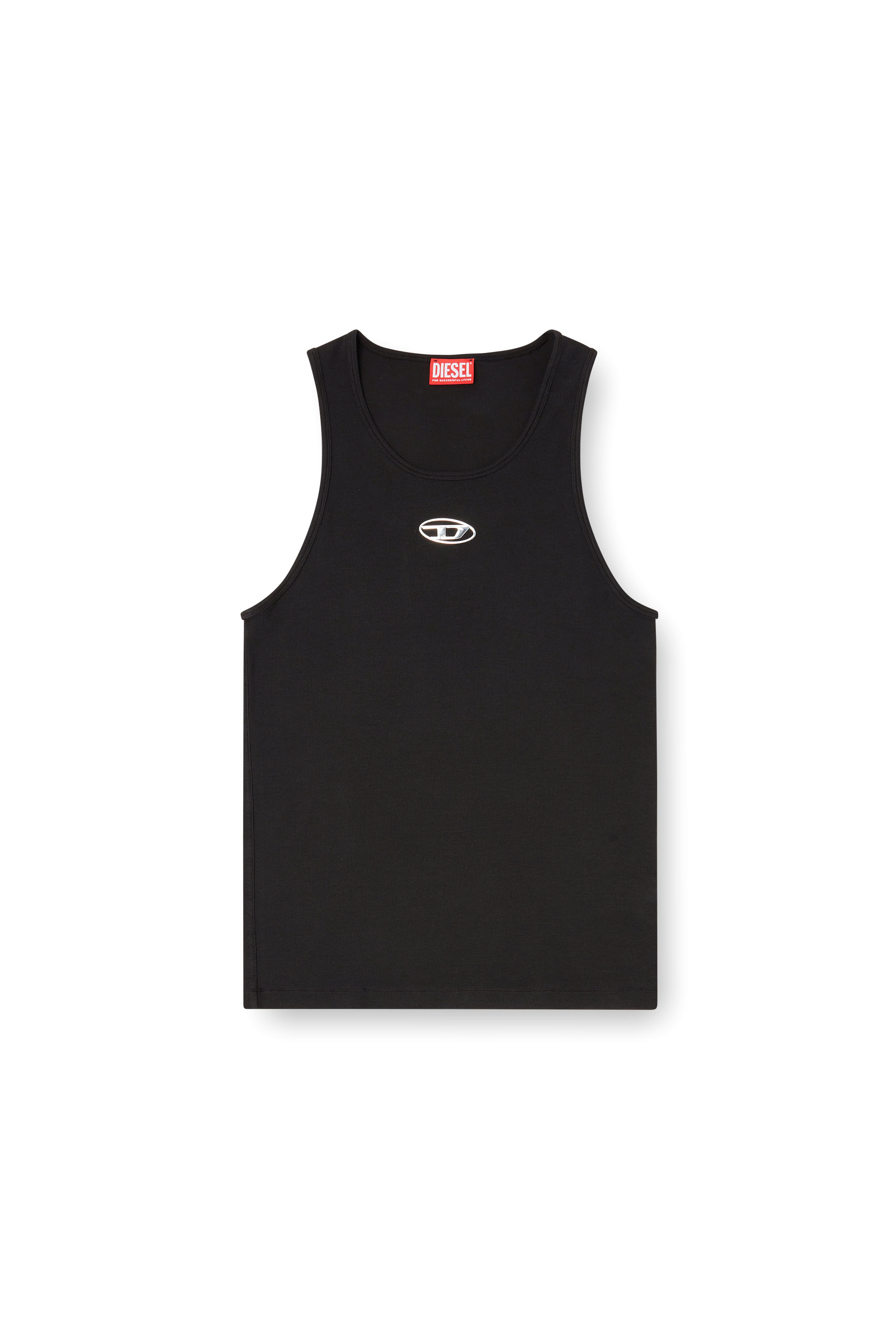 Diesel - T-LIFTY-IOD, Man's Cotton tank top with logo in Black - 3