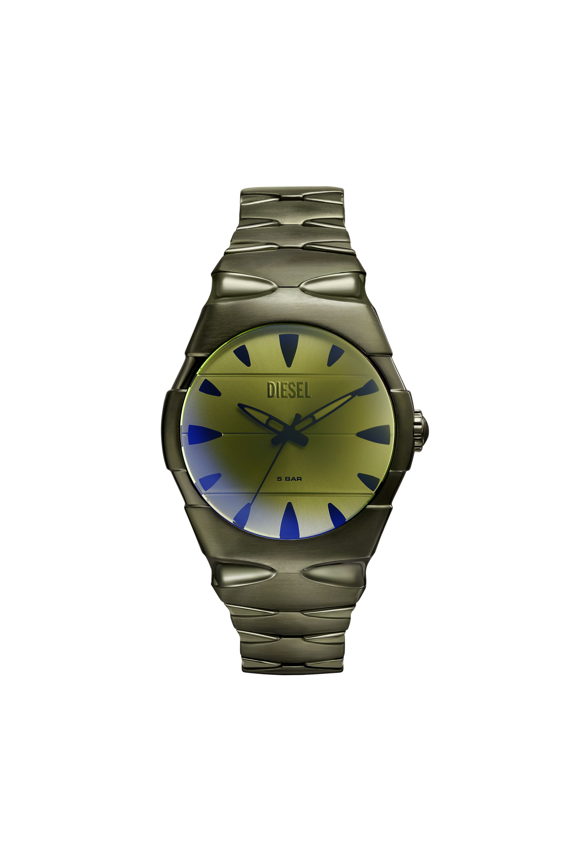 Diesel - DZ2215, Man's D-Sruptor Stainless Steel Watch in Green - 1