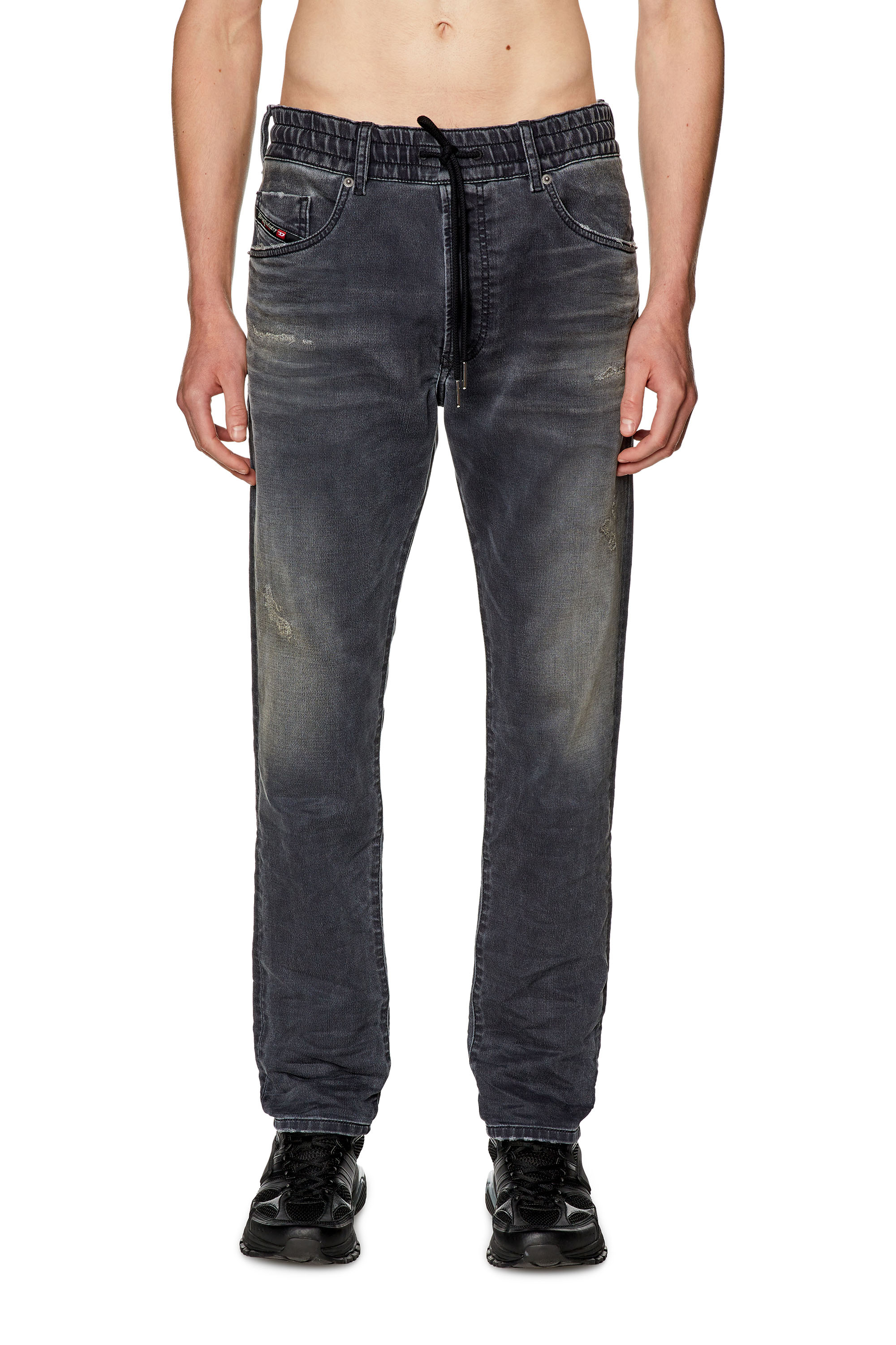 Diesel - Tapered Krooley JoggJeans® 068FP, Black/Dark grey - Image 1