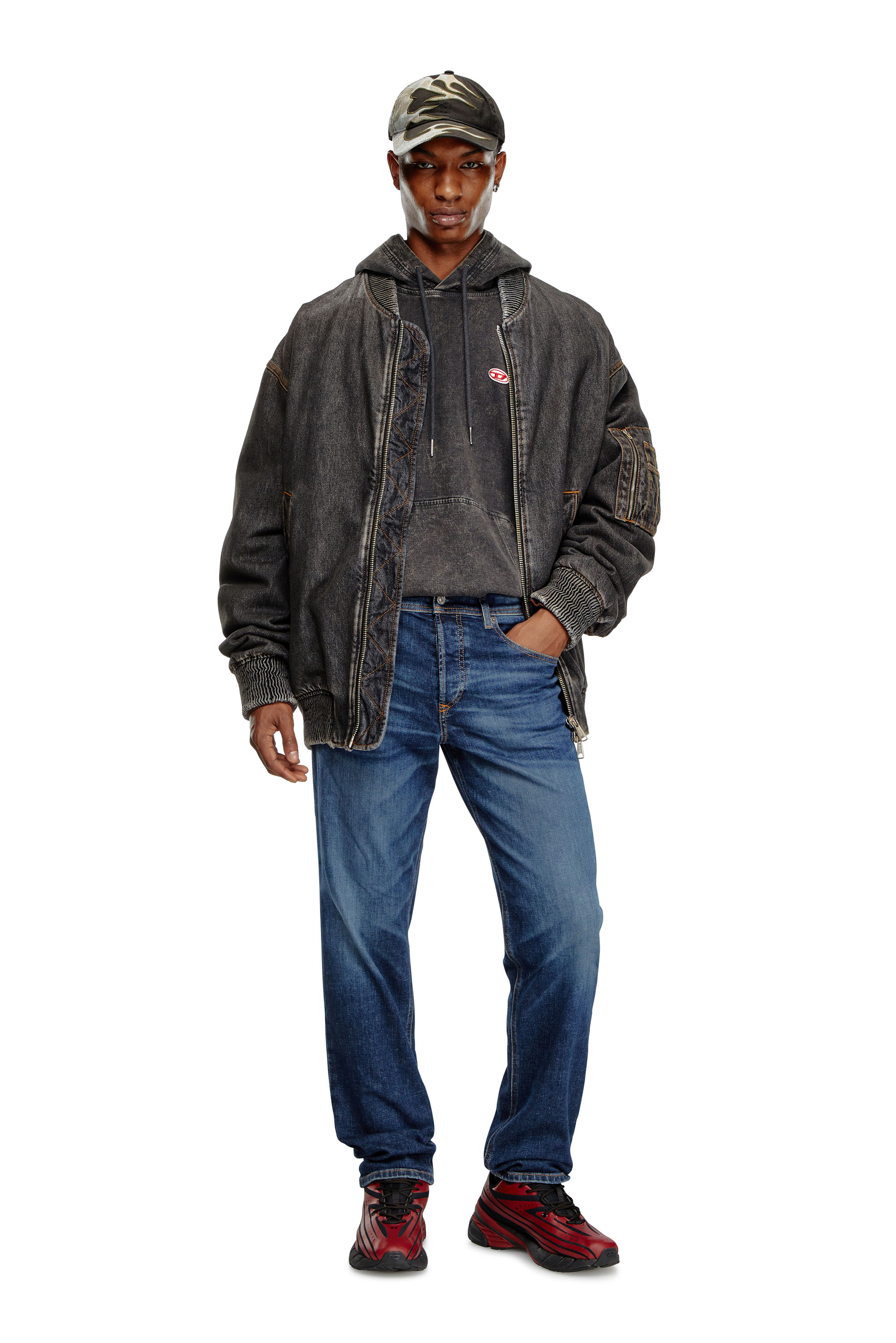 Diesel - Man Tapered Jeans 2023 D-Finitive 09J47, Dark Blue - Image 2