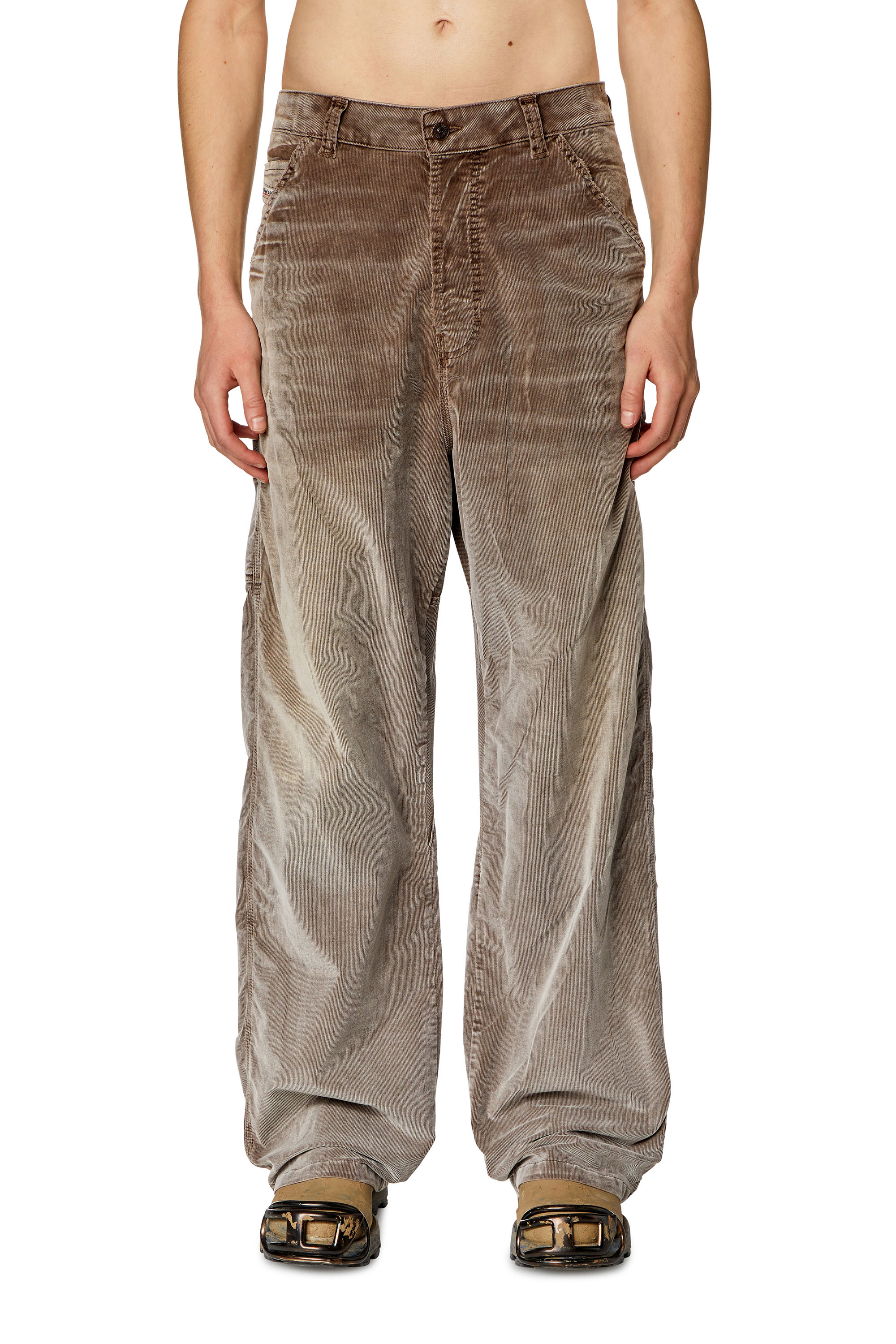 Diesel - Man Straight Jeans D-Livery 068JF, Brown - Image 1