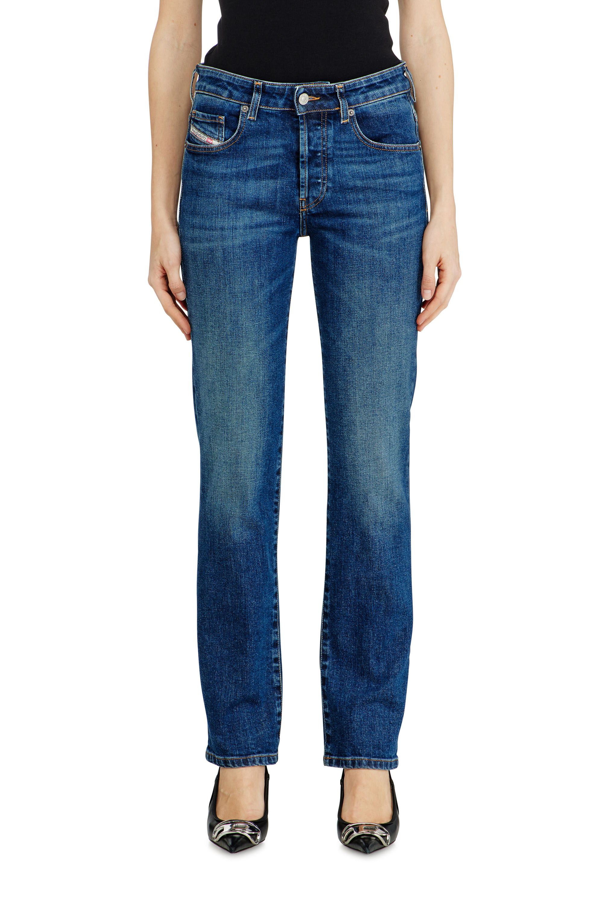 Diesel - Woman's Regular Jeans 1989 D-Mine 09I28, Dark Blue - 4