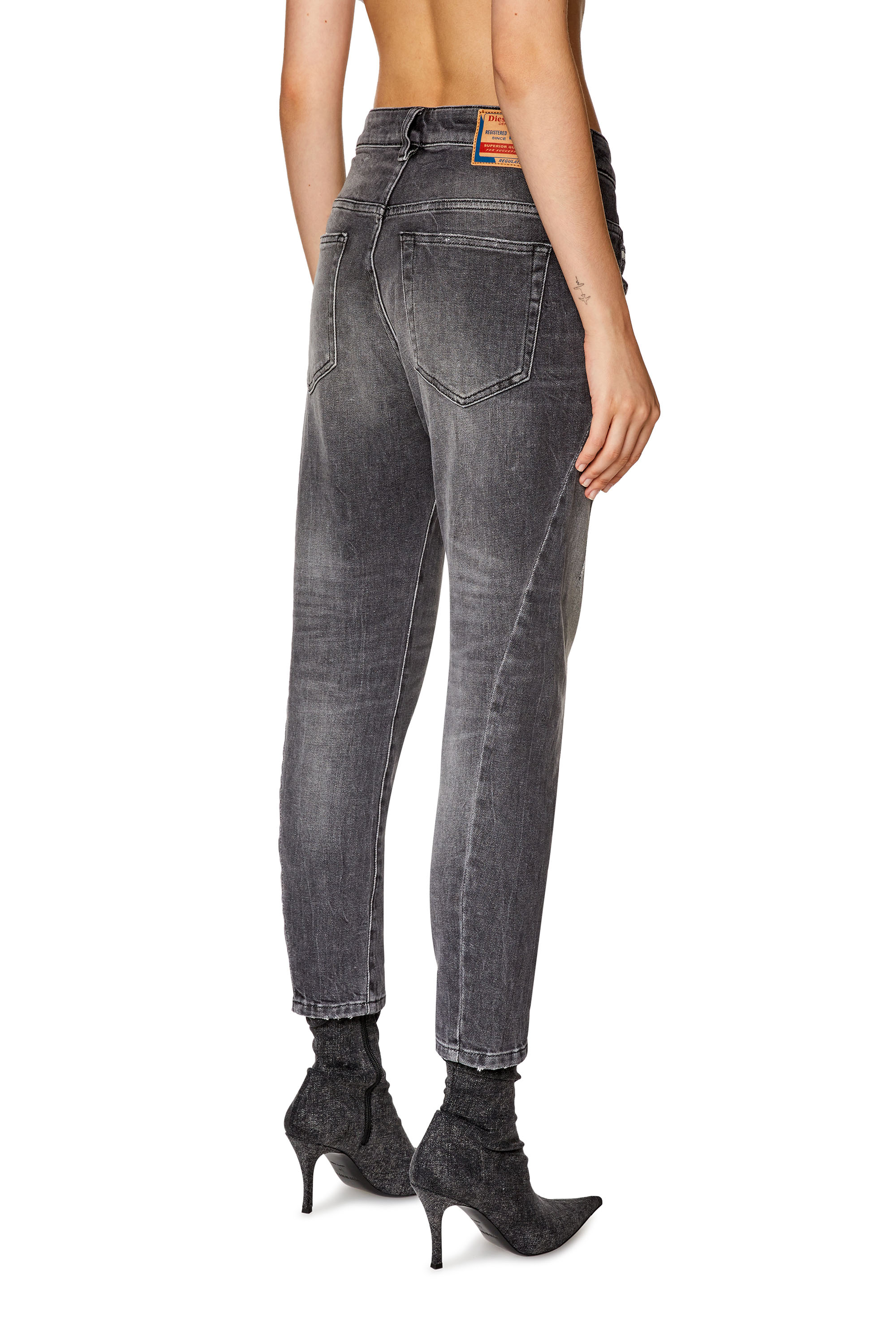 Diesel - Boyfriend Jeans Fayza 09G21, Black/Dark grey - Image 2