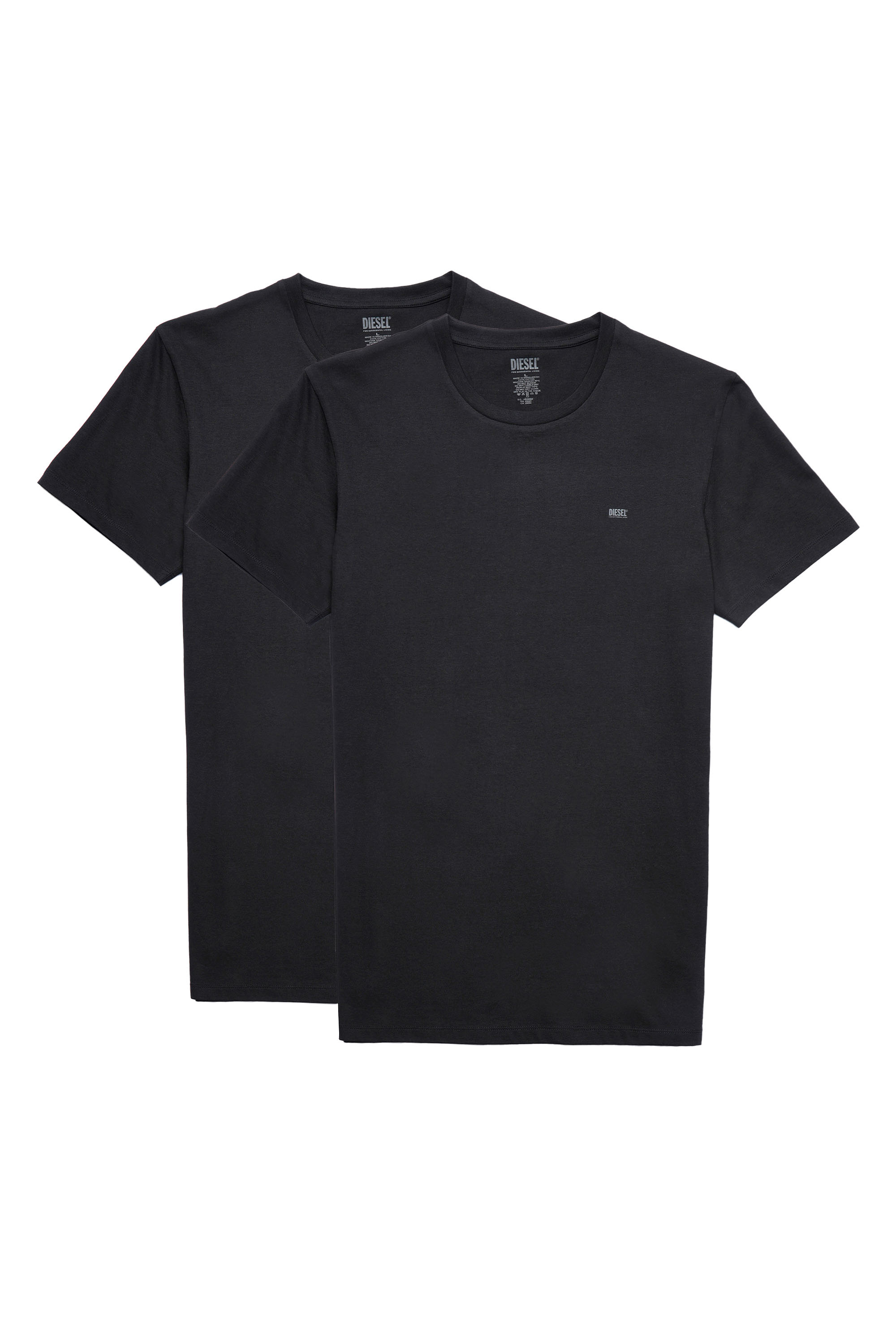 Diesel - UMTEE-RANDAL-TUBE-TWOPACK, Black - Image 1