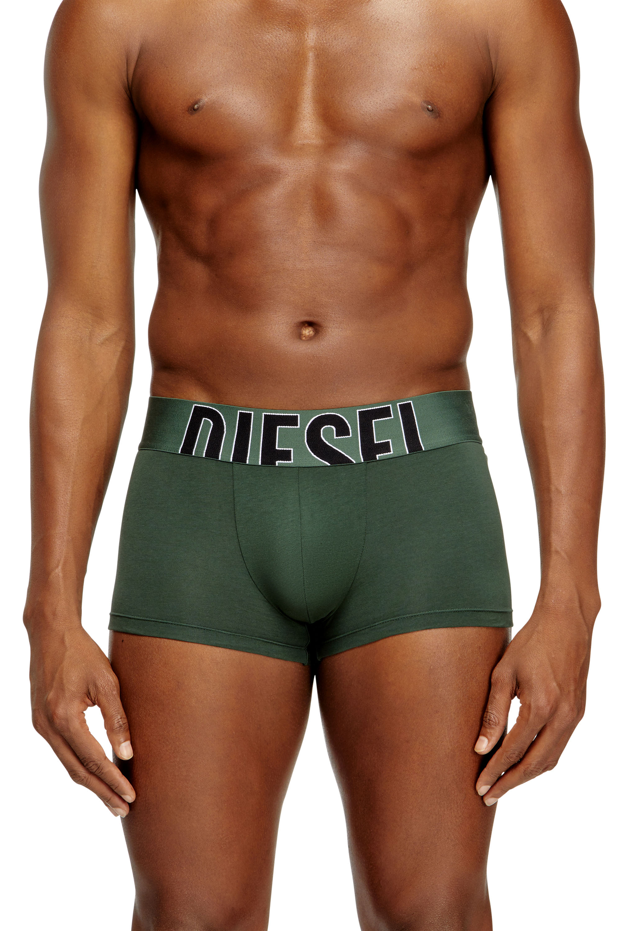 Diesel - DAMIEN-D-POP-3PACK-55, Man's Three-pack stretch-cotton boxers with cut logo in Green - 2