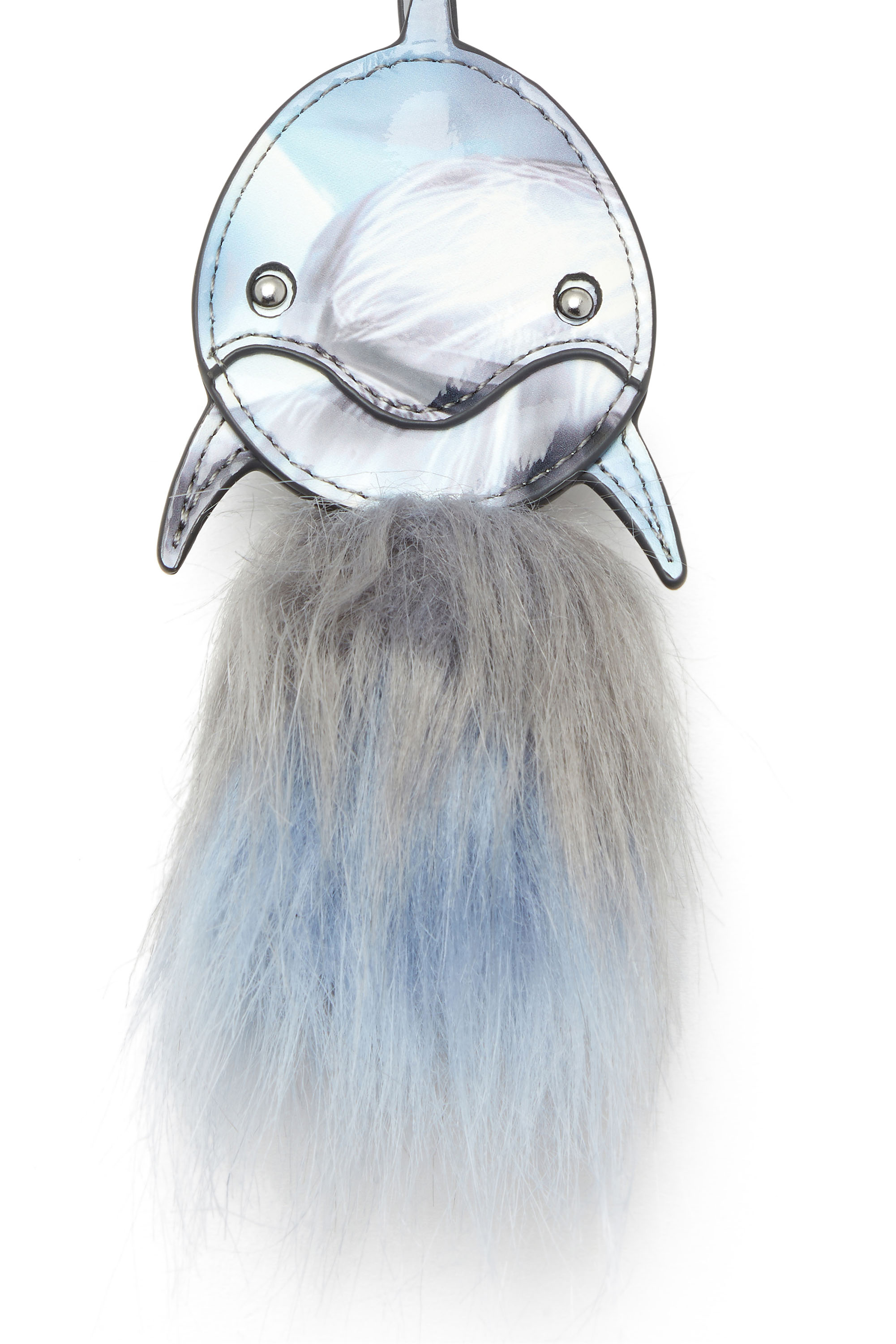 Diesel - FUR CHARMS II, Woman's Soft touch dolphin-shaped Charm in Azure - 4