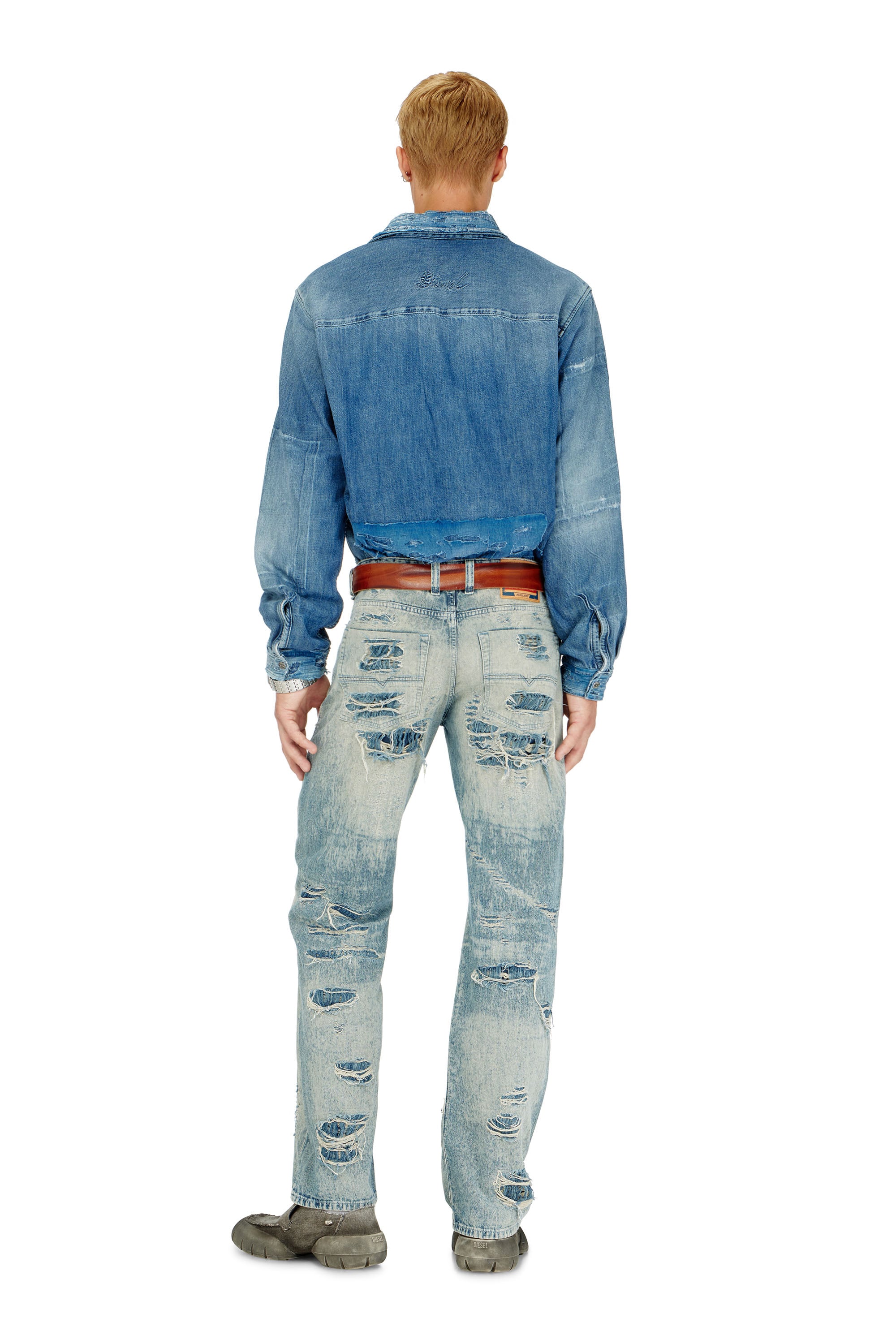 Diesel - Man's Relaxed Jeans 1980 D-Eeper 068YM, Medium blue - 3