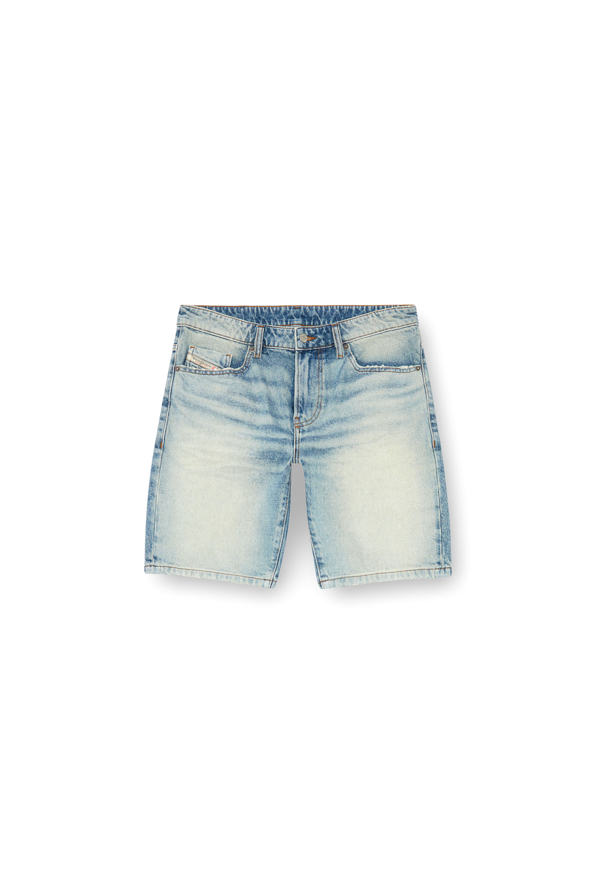 Diesel - D-FIN, Man Slim denim shorts in Blue - Image 5