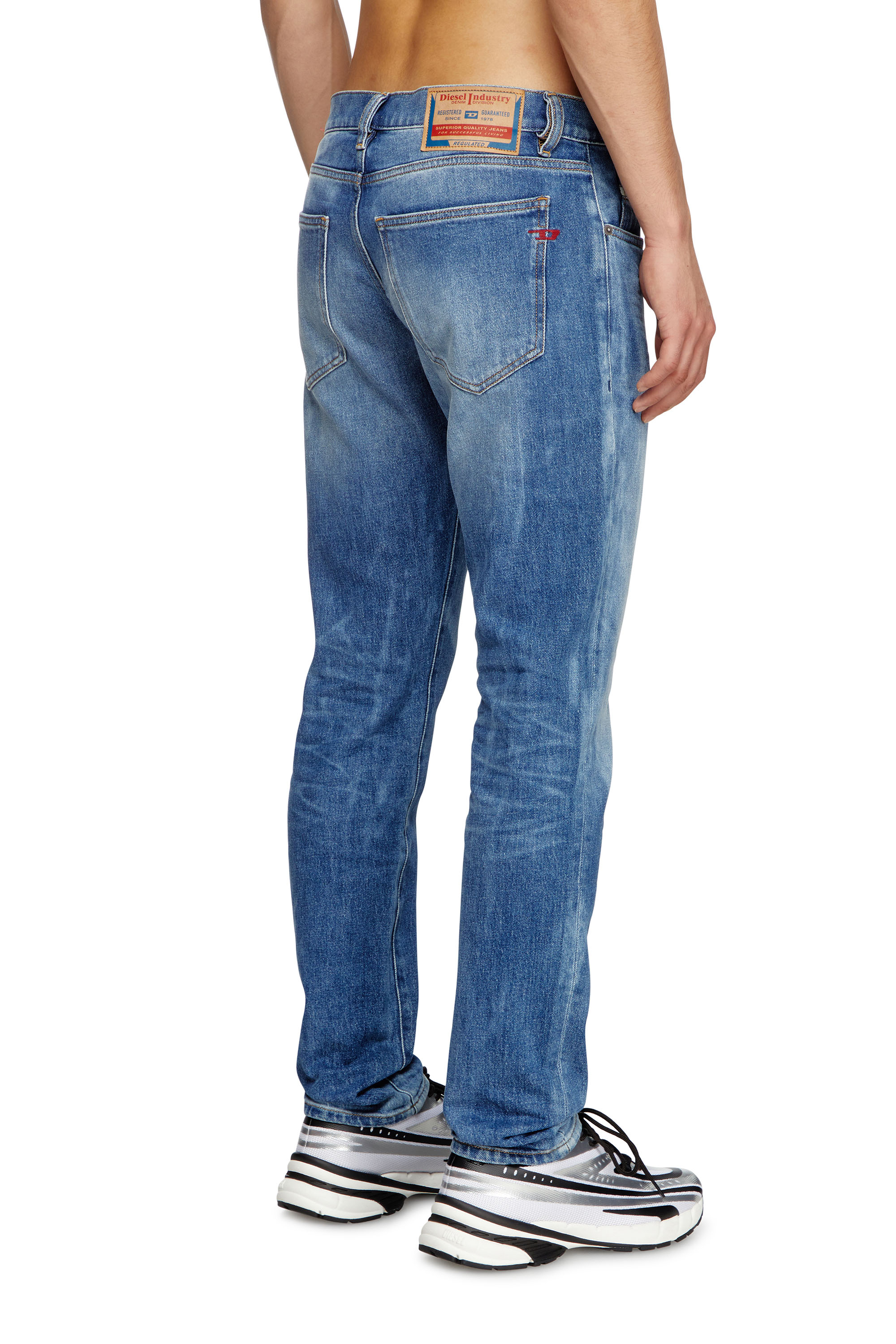 Diesel - Man's Slim Jeans 2019 D-Strukt 09L19, Medium blue - 4