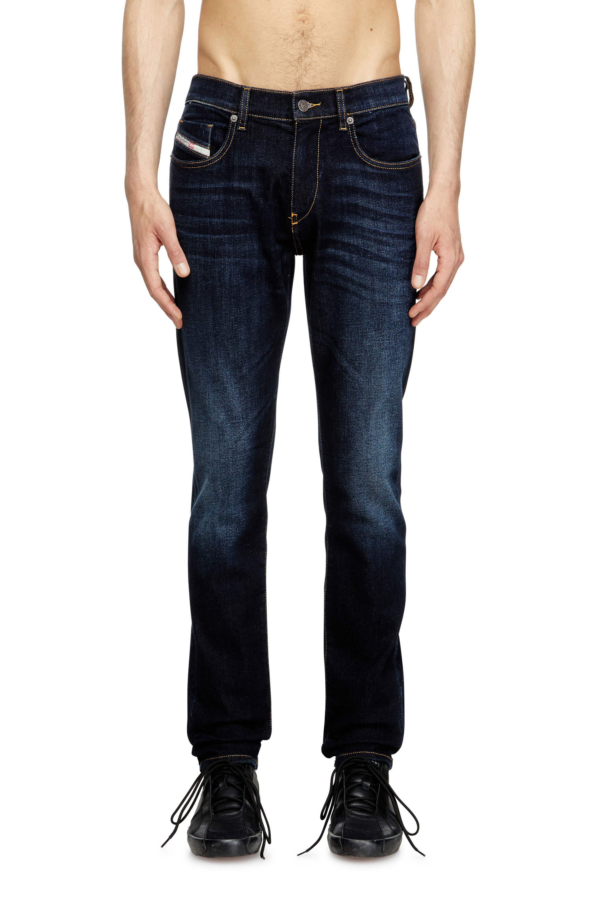 Diesel - Man's Slim Jeans 2019 D-Strukt 009ZS, Dark Blue - 1