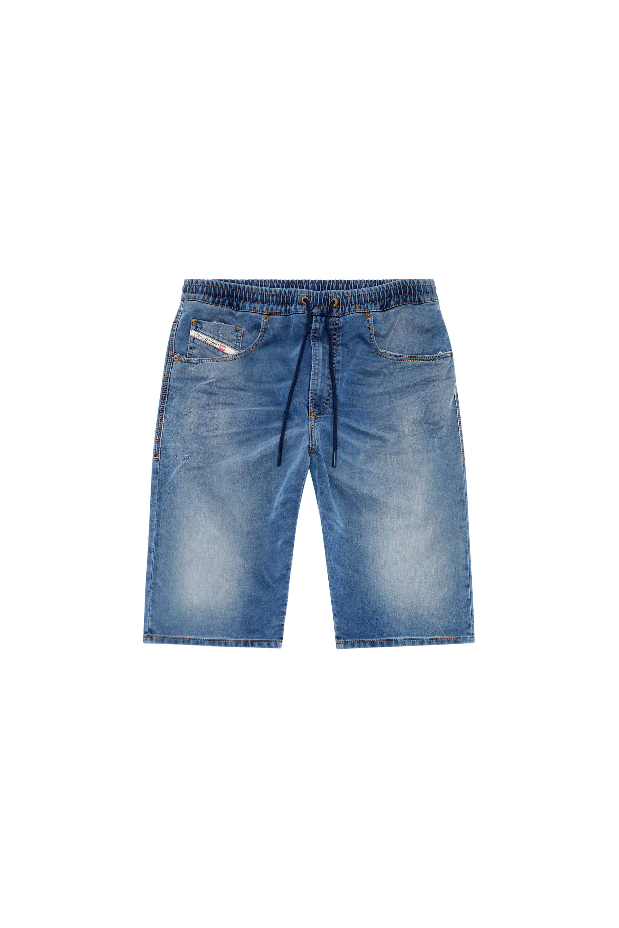 Diesel - 2033 D-KROOLEY-SHORT JOGG, Man Chino shorts in JoggJeans in Blue - Image 5