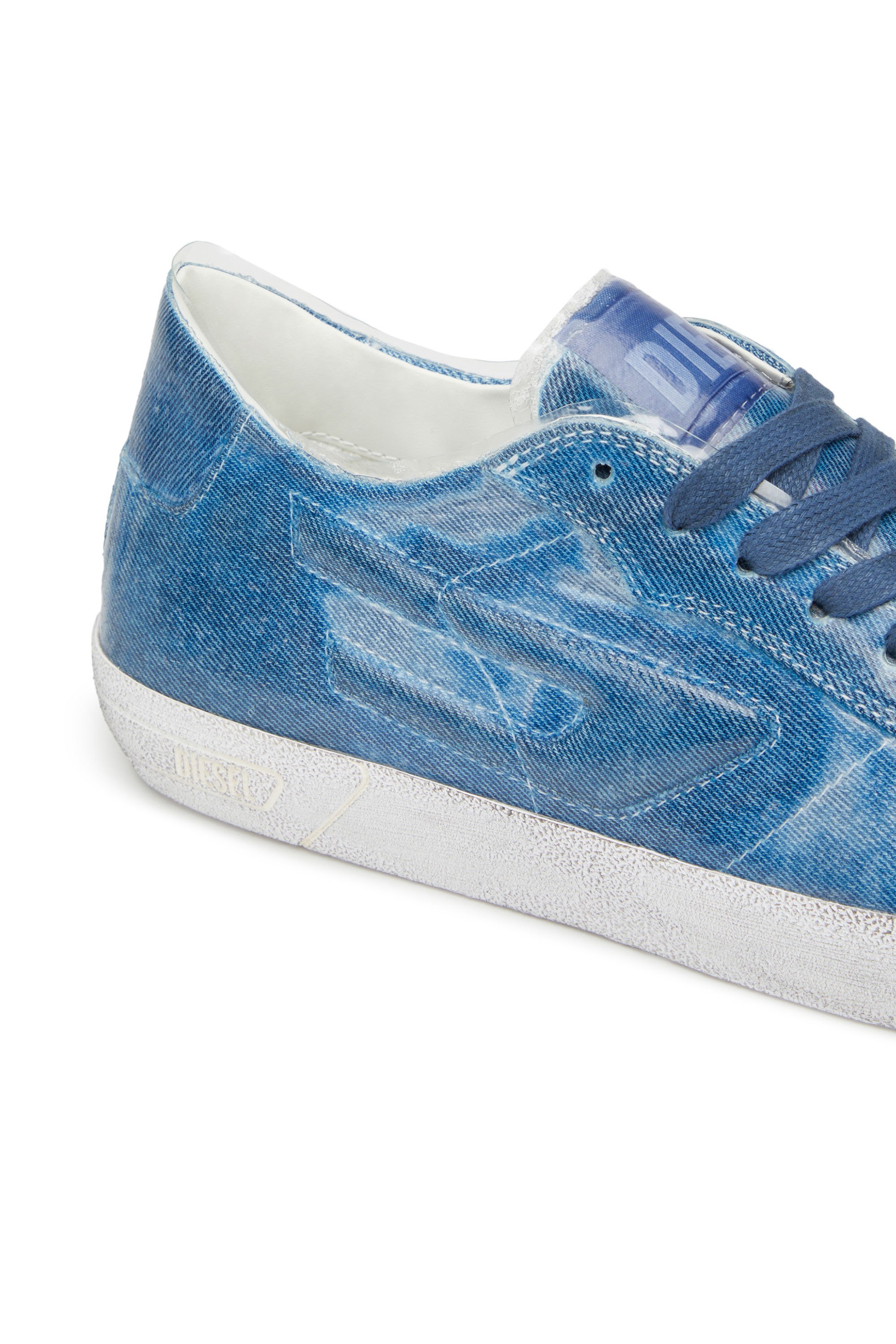 Diesel - S-LEROJI LOW, Man's S-Leroji Low - Canvas sneakers with TPU overlay in Blue - 5